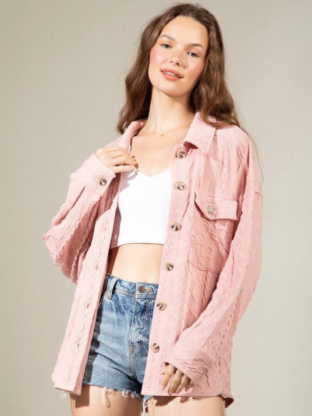 

HERE&NOW Women Original Opaque Party Shirt, Pink