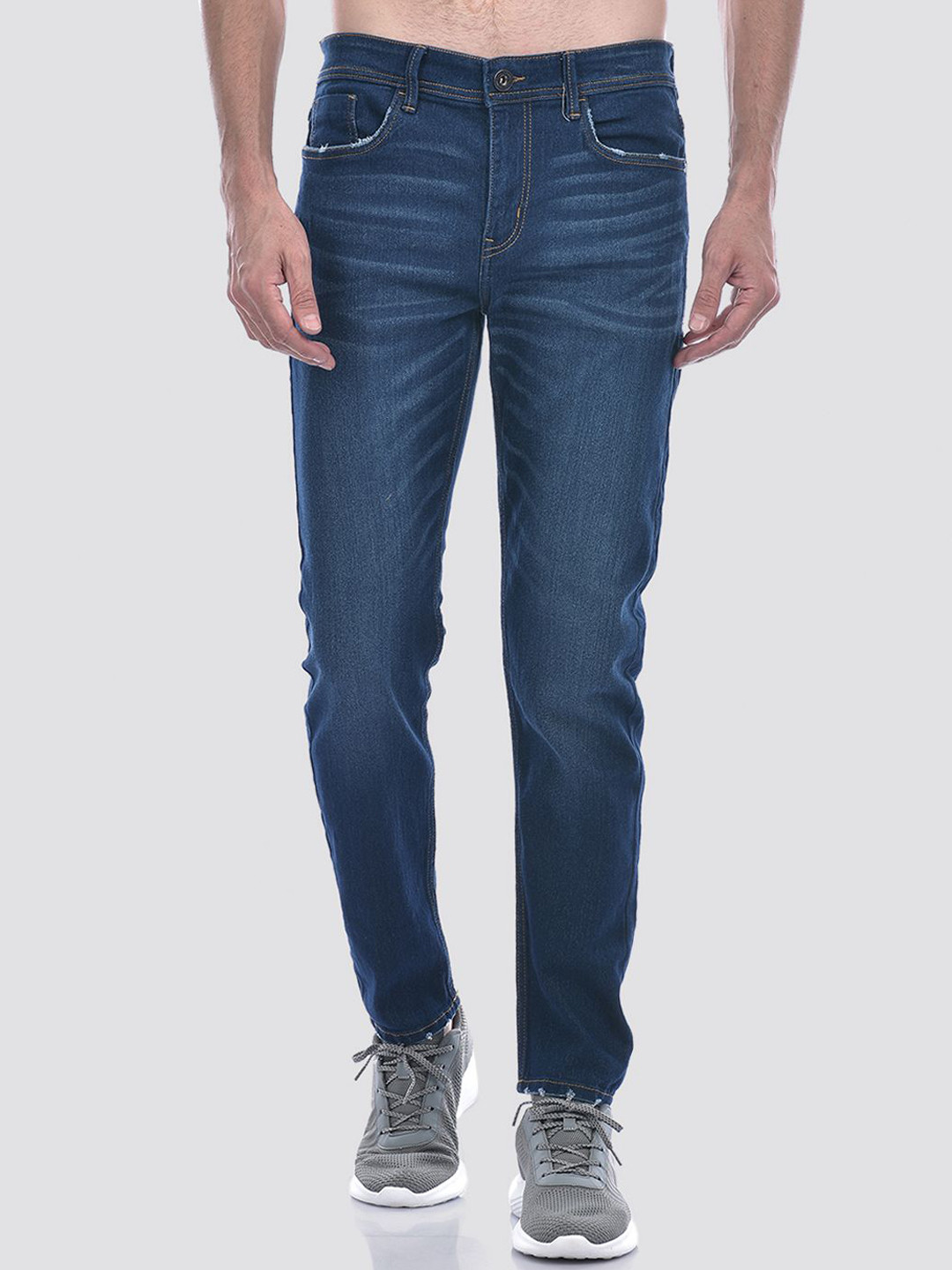 

INKD Men Slim Fit Light Fade Stretchable Jeans, Blue