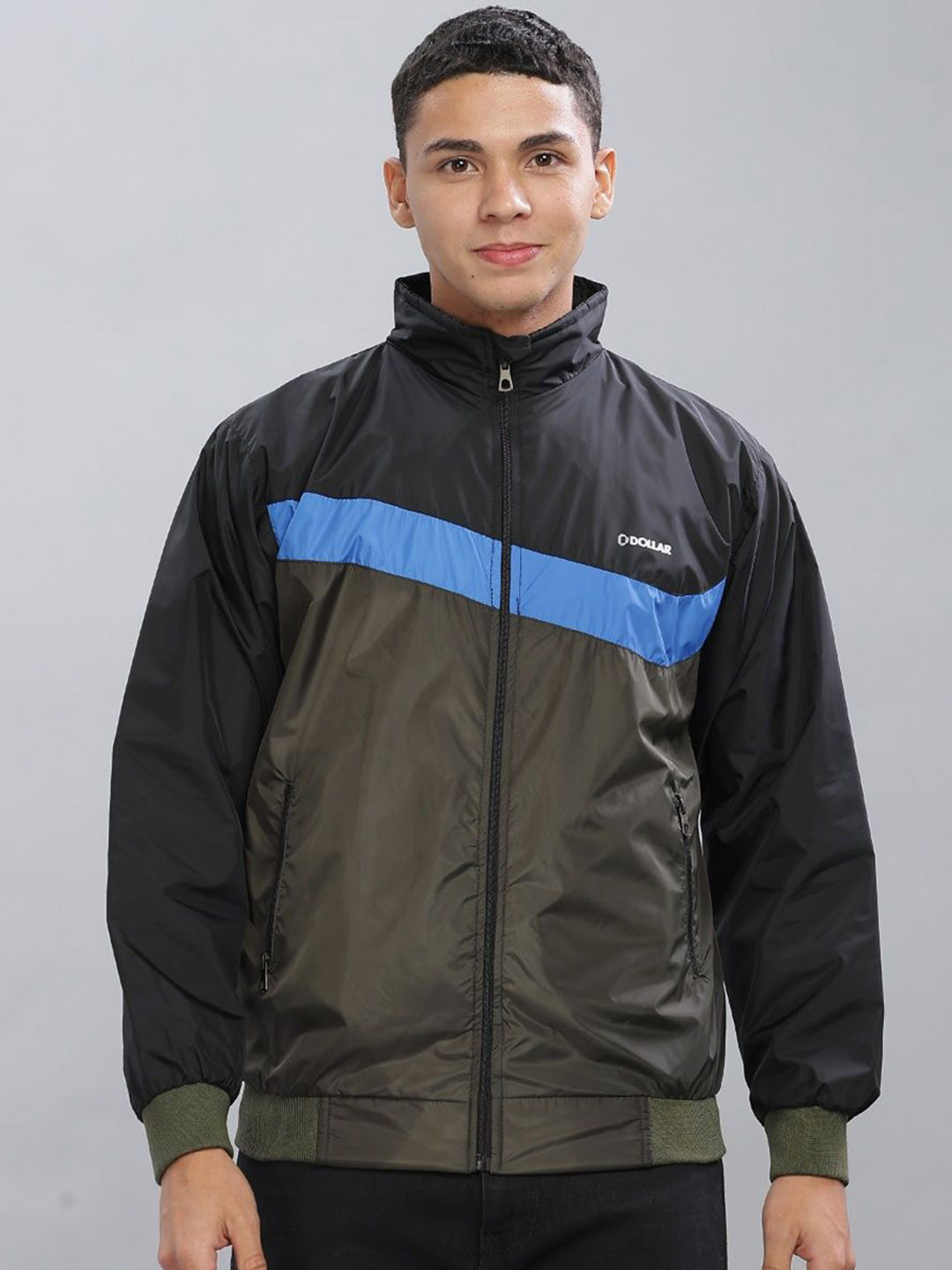 

Dollar Men Colourblocked Water Resistant Running Biker Jacket, Multi