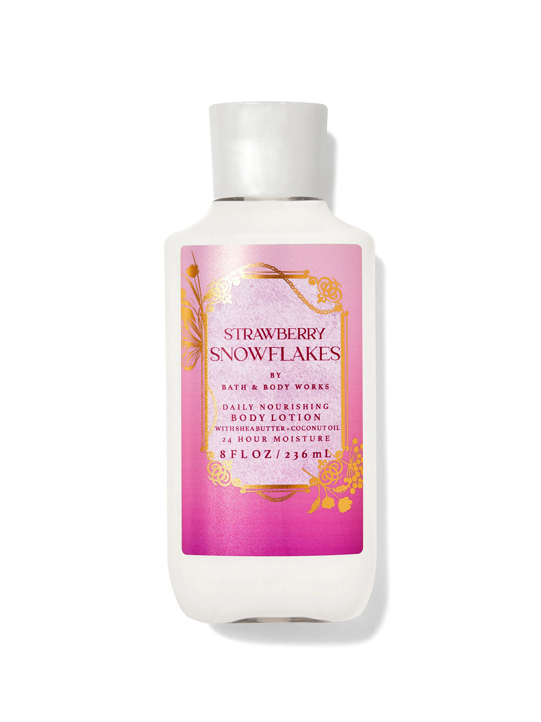 

Bath & Body Works Strawberry Snowflakes Daily Nourishing Body Lotion - 236ml, Silver