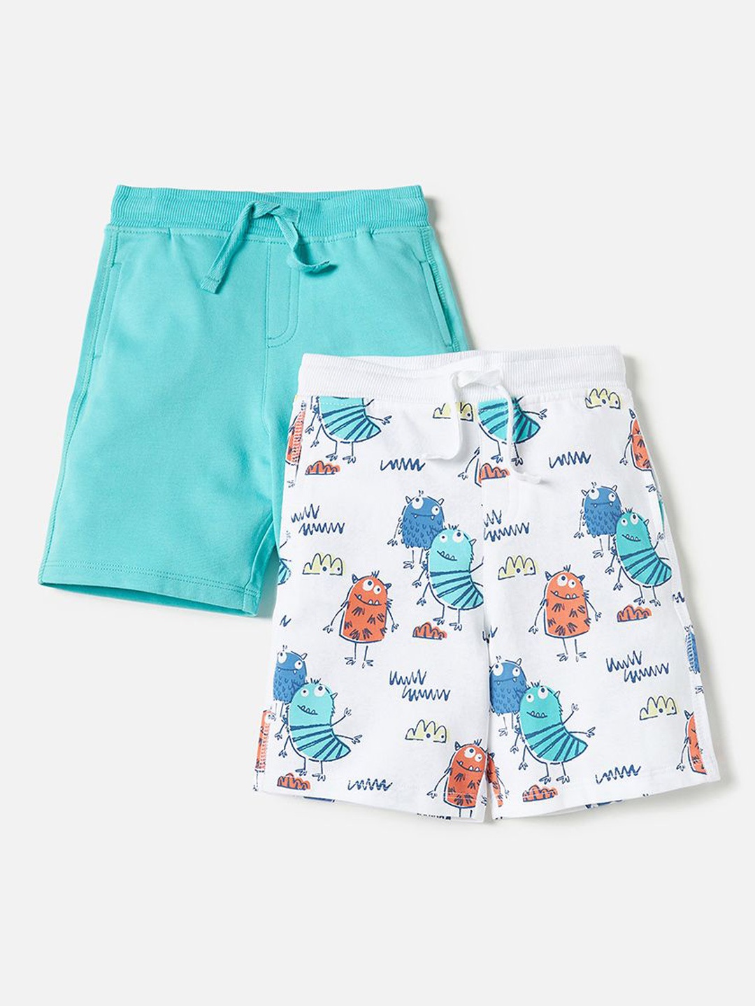 

Juniors by Babyshop Boys Pack Of 2 Printed Shorts, Blue