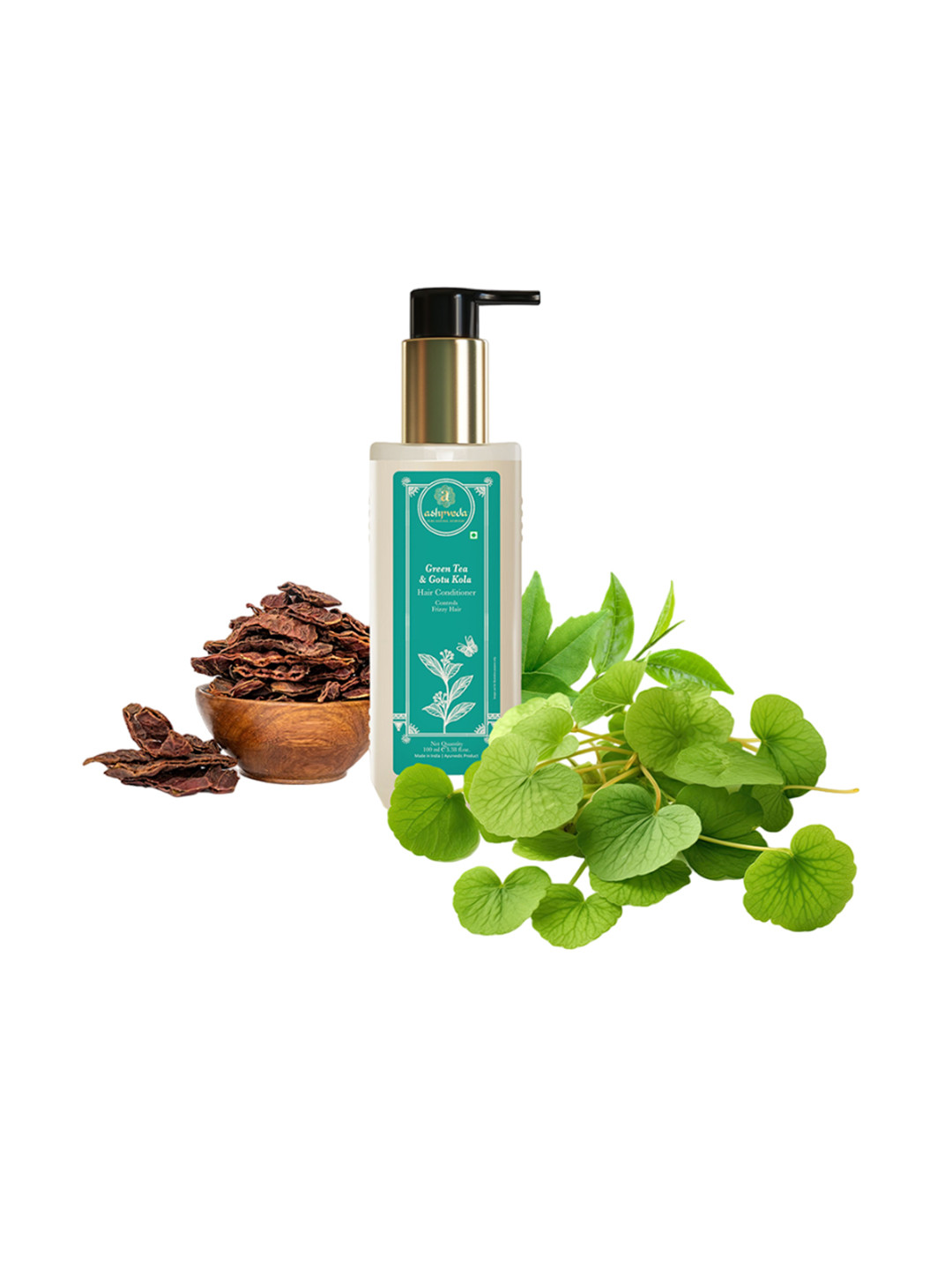 

ASHPVEDA Green Tea & Gotu Kola Hair Conditioner- 100 ml, Off white