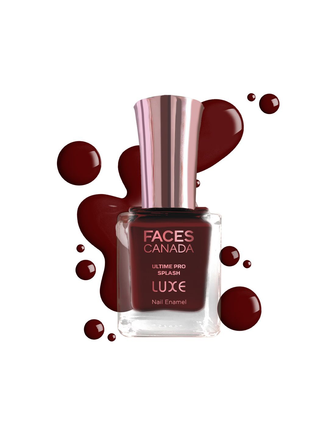 

FACES CANADA Ultime Pro Splash Luxe Nail Enamel - 12ml - Bloody Mary L59, Maroon