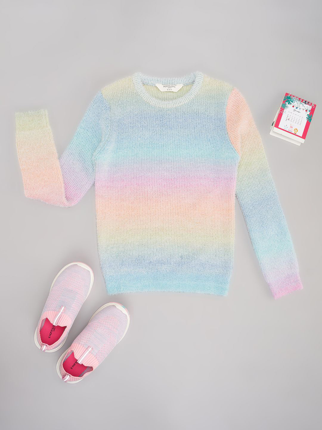 

Pantaloons Junior Girls Colourblocked Pullover Sweater, Pink