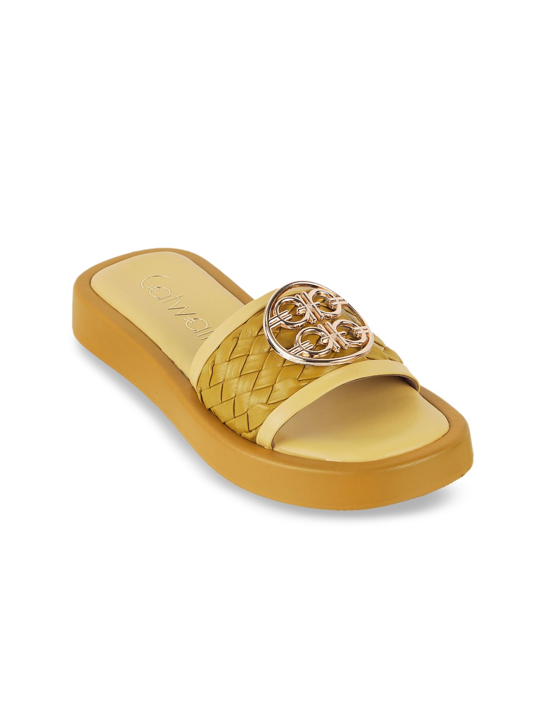 

Catwalk Women Textured Open Toe Flats Flats, Yellow