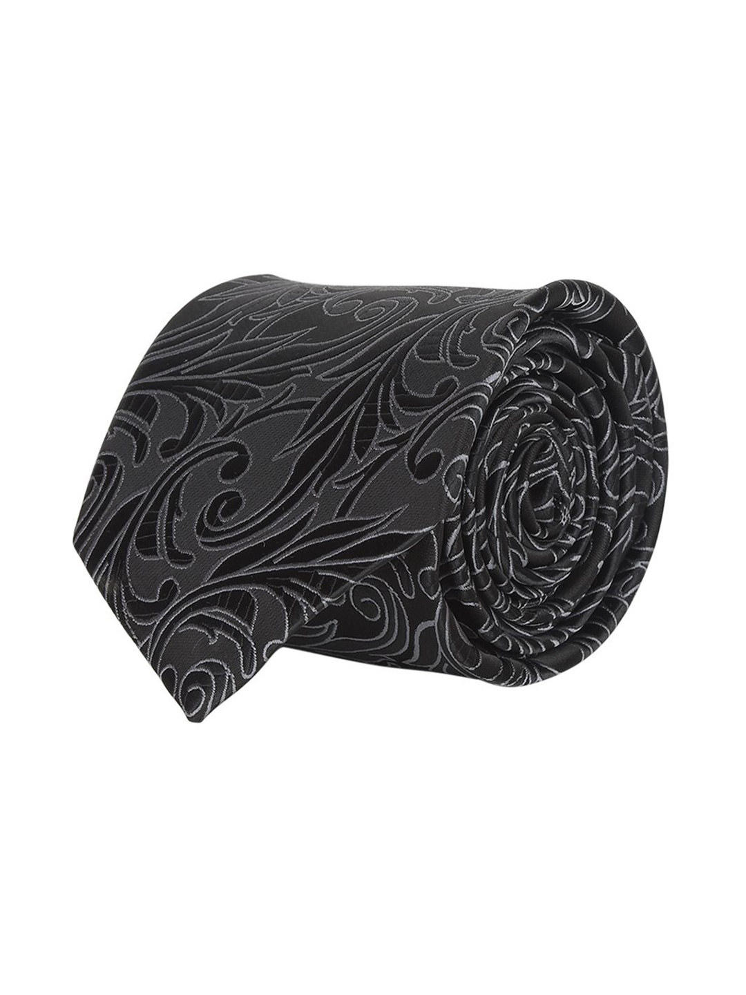 

Cazzano Men Printed Broad Formal Tie, Black