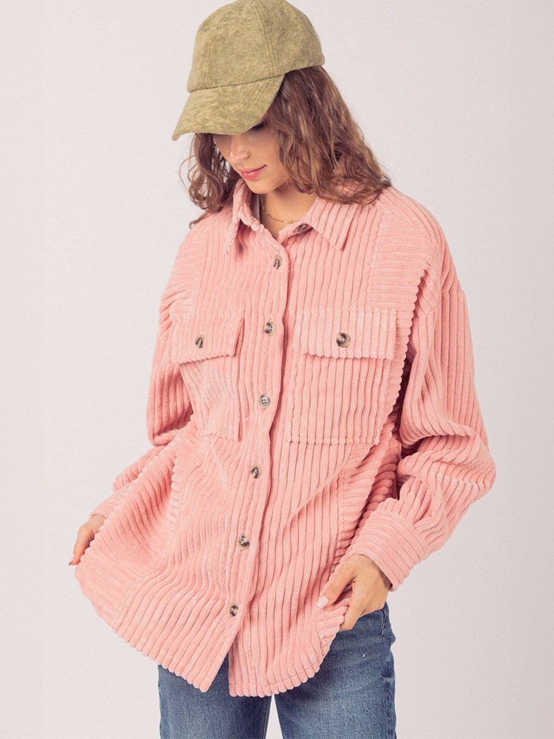 

HERE&NOW Women Original Opaque Party Shirt, Pink