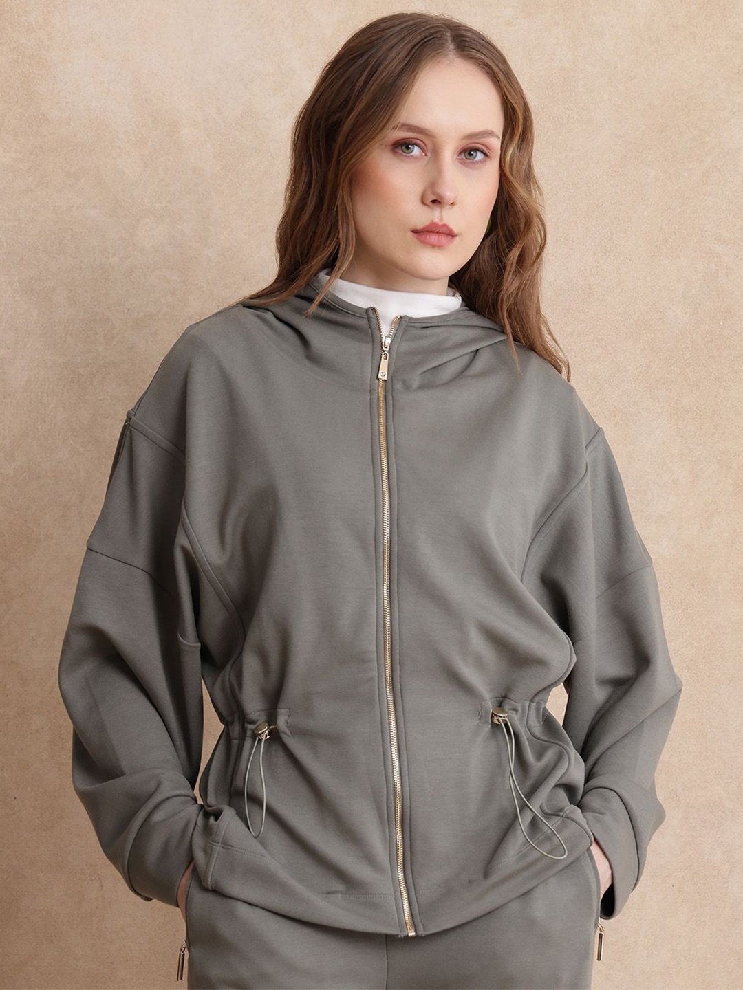 

RAREISM Women Hooded Sweatshirt, Green