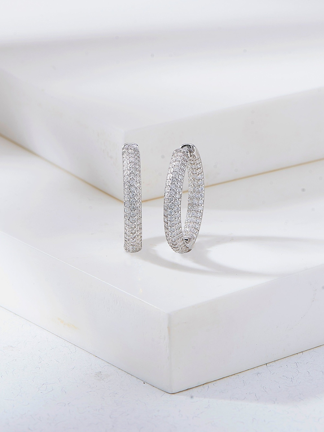 

Nipura 925 Sterling Silver Contemporary Hoop Earrings