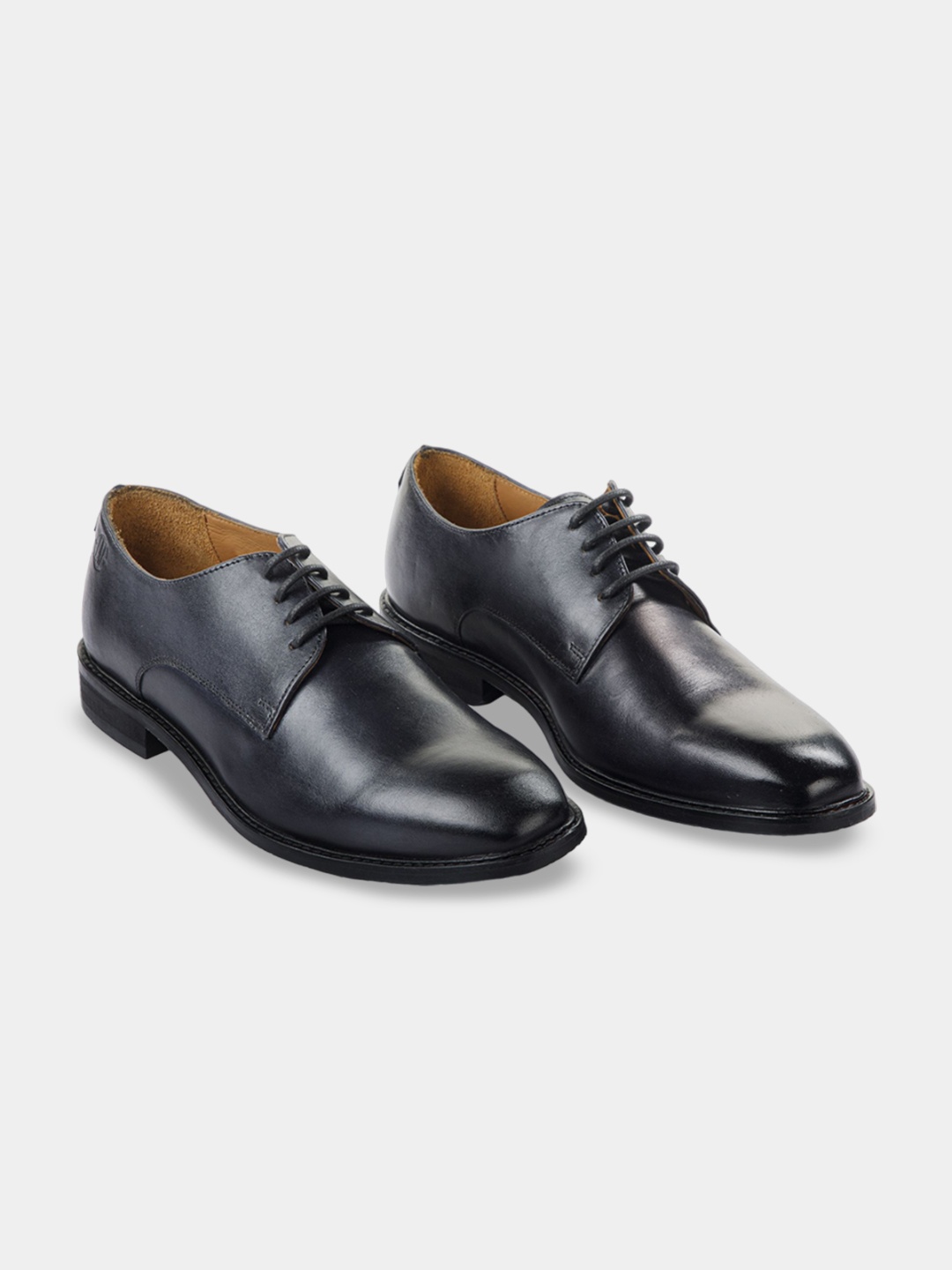 

LA MARCA Men Leather Formal Derbys, Black