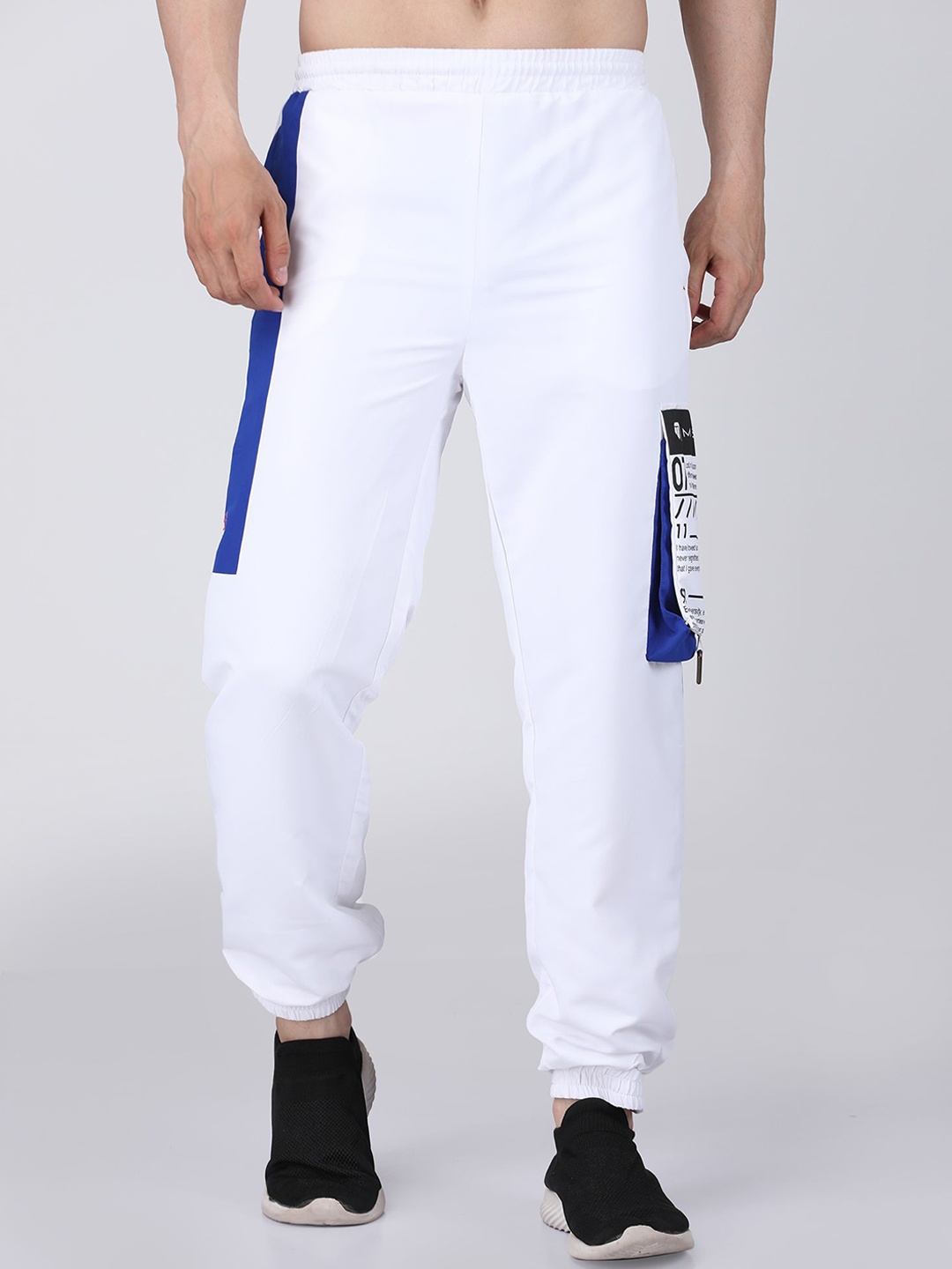 

M7 EMPIRE Men Cotton Joggers, White
