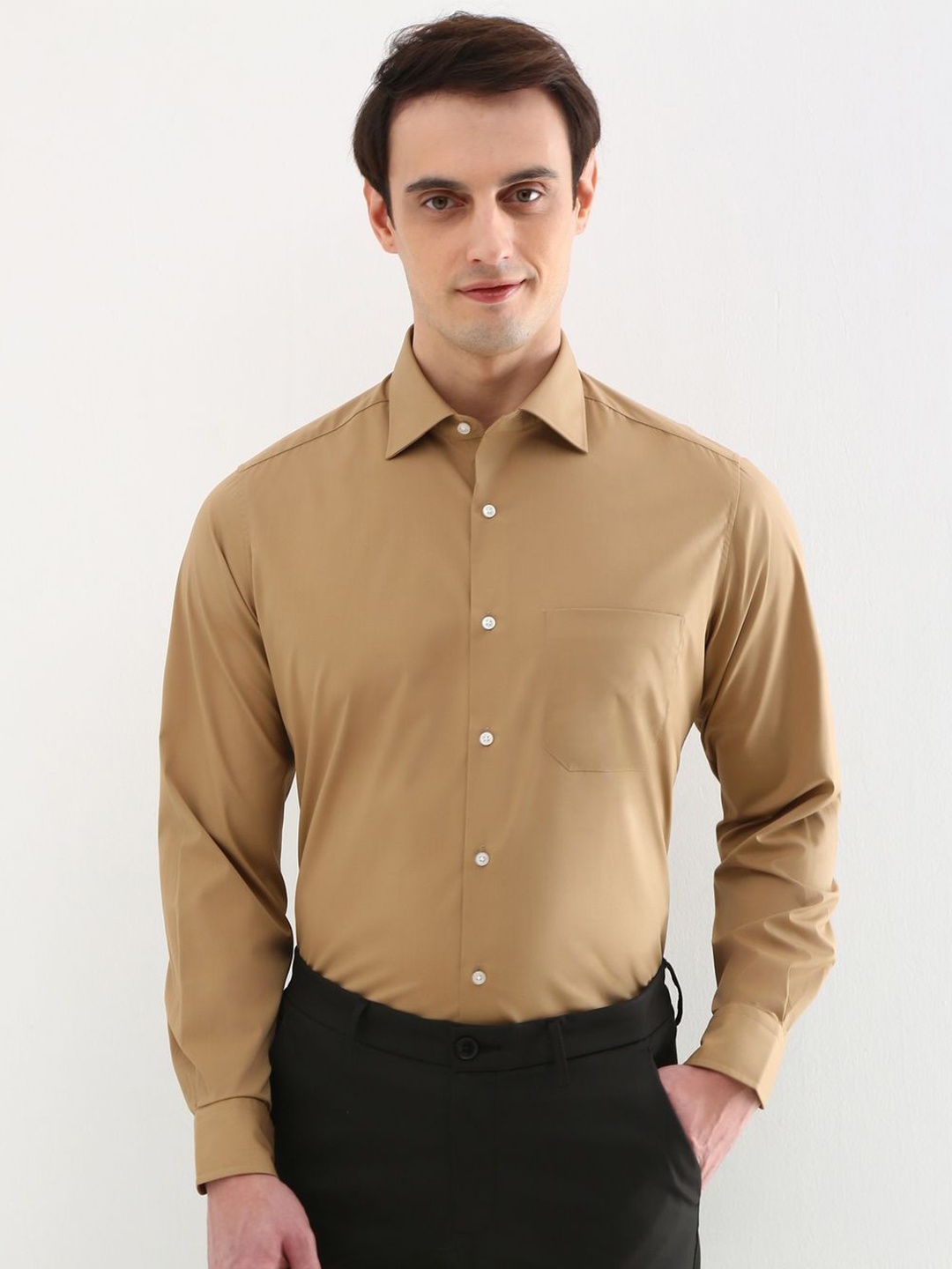 

Allen Solly Sport Men Opaque Formal Shirt, Khaki