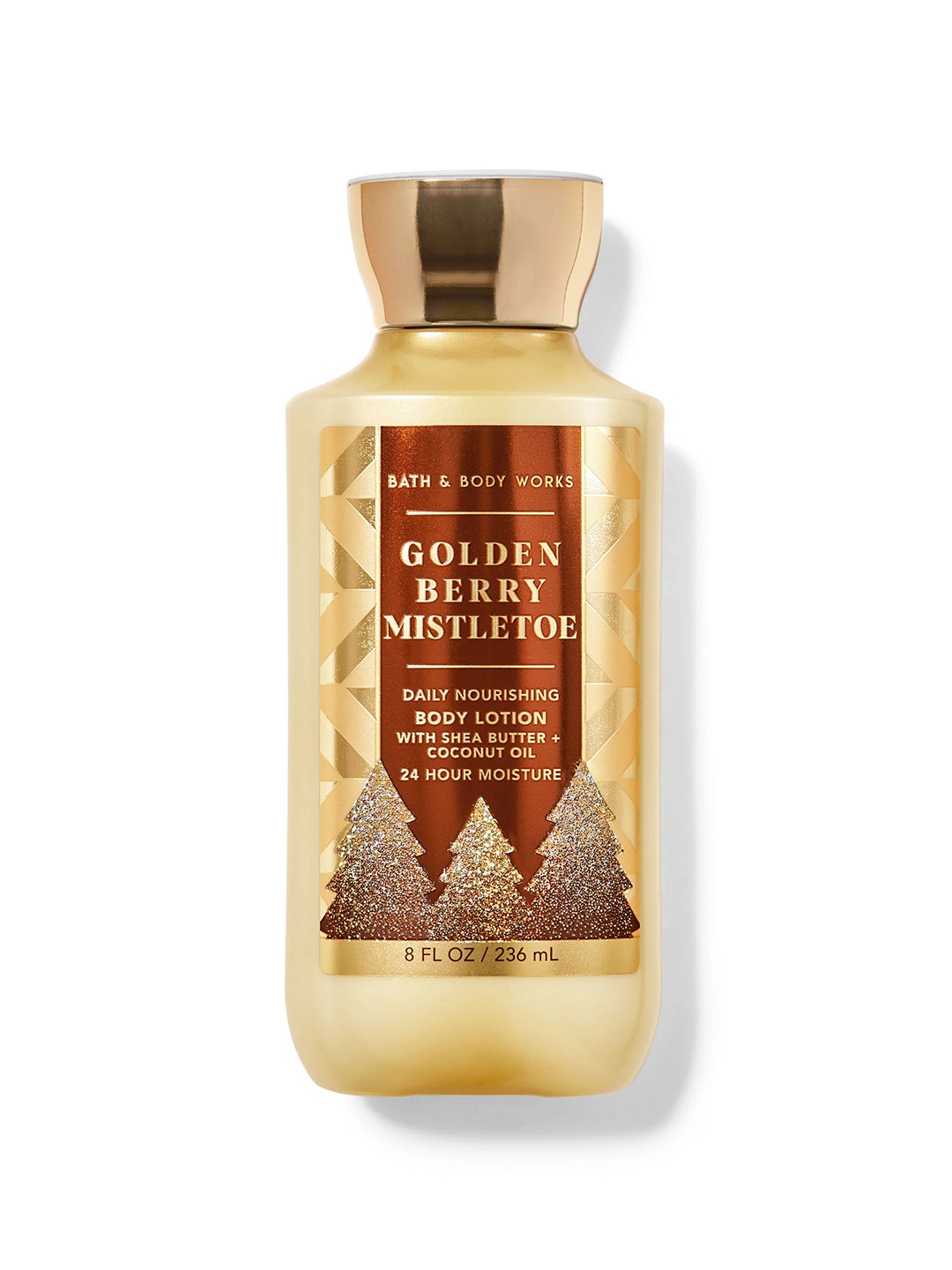 

Bath & Body Works Golden Berry Mistletoe Daily Nourishing Body Lotion - 236ml, Gold