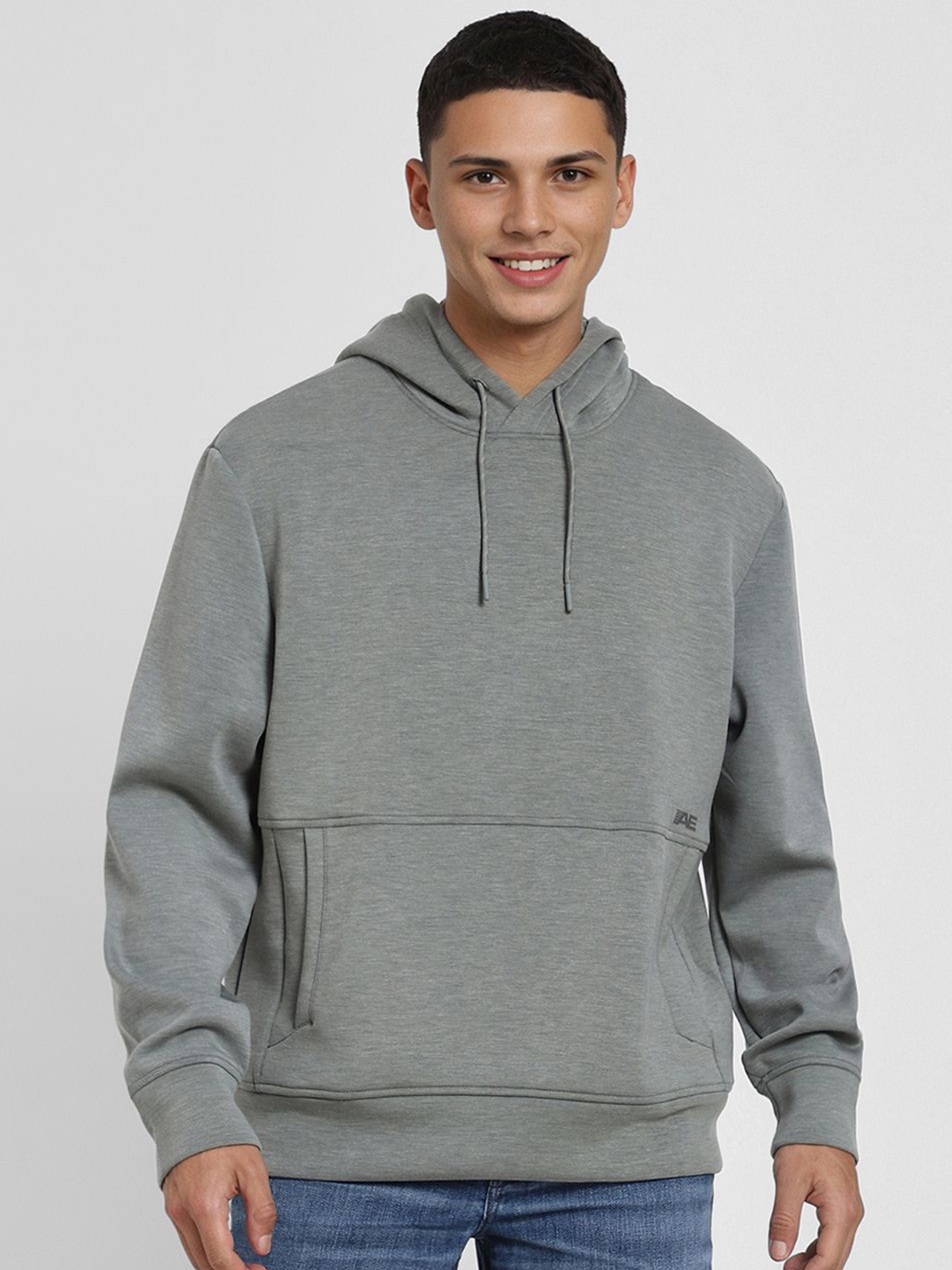 

AMERICAN EAGLE OUTFITTERS Men Hooded Pullover Sweatshirt, Grey