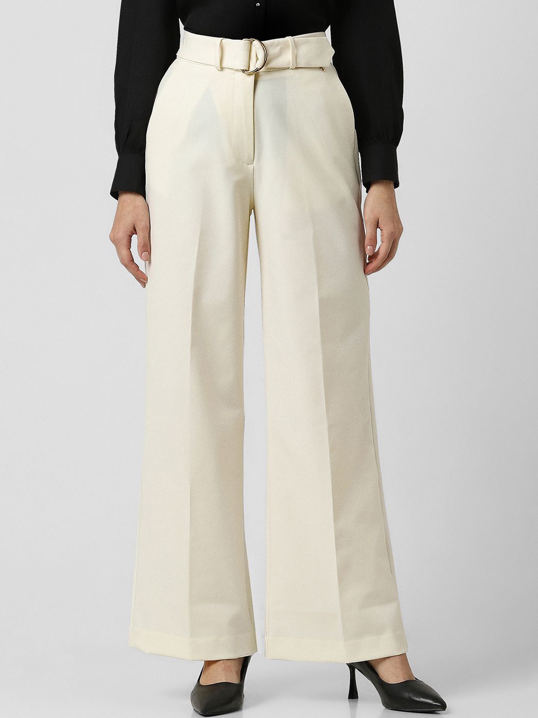 

Van Heusen Woman Regular Fit Formal Trousers, Cream