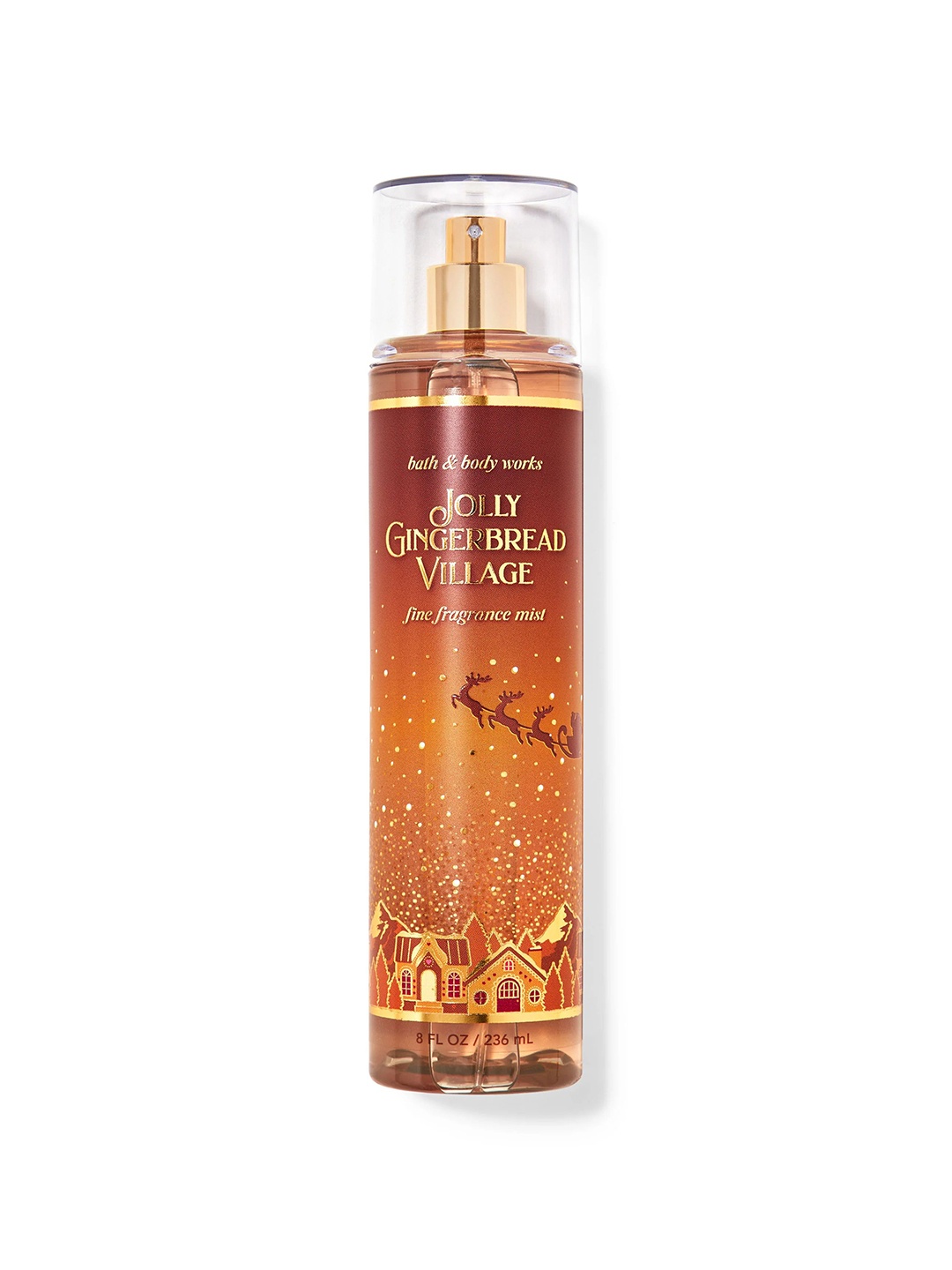 

Bath & Body Works Jolly Gingerbread Village Long Lasting Fine Fragrance Mist - 236ml, Brown
