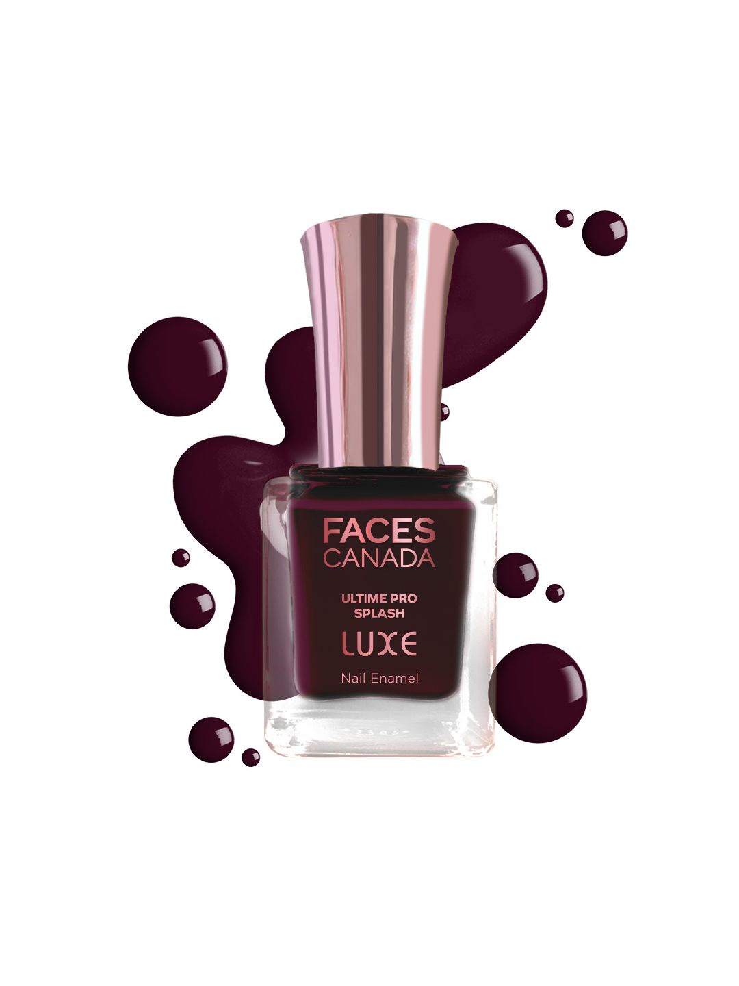 

FACES CANADA Ultime Pro Splash Luxe Nail Enamel - 12ml - Fine Wine L60, Burgundy