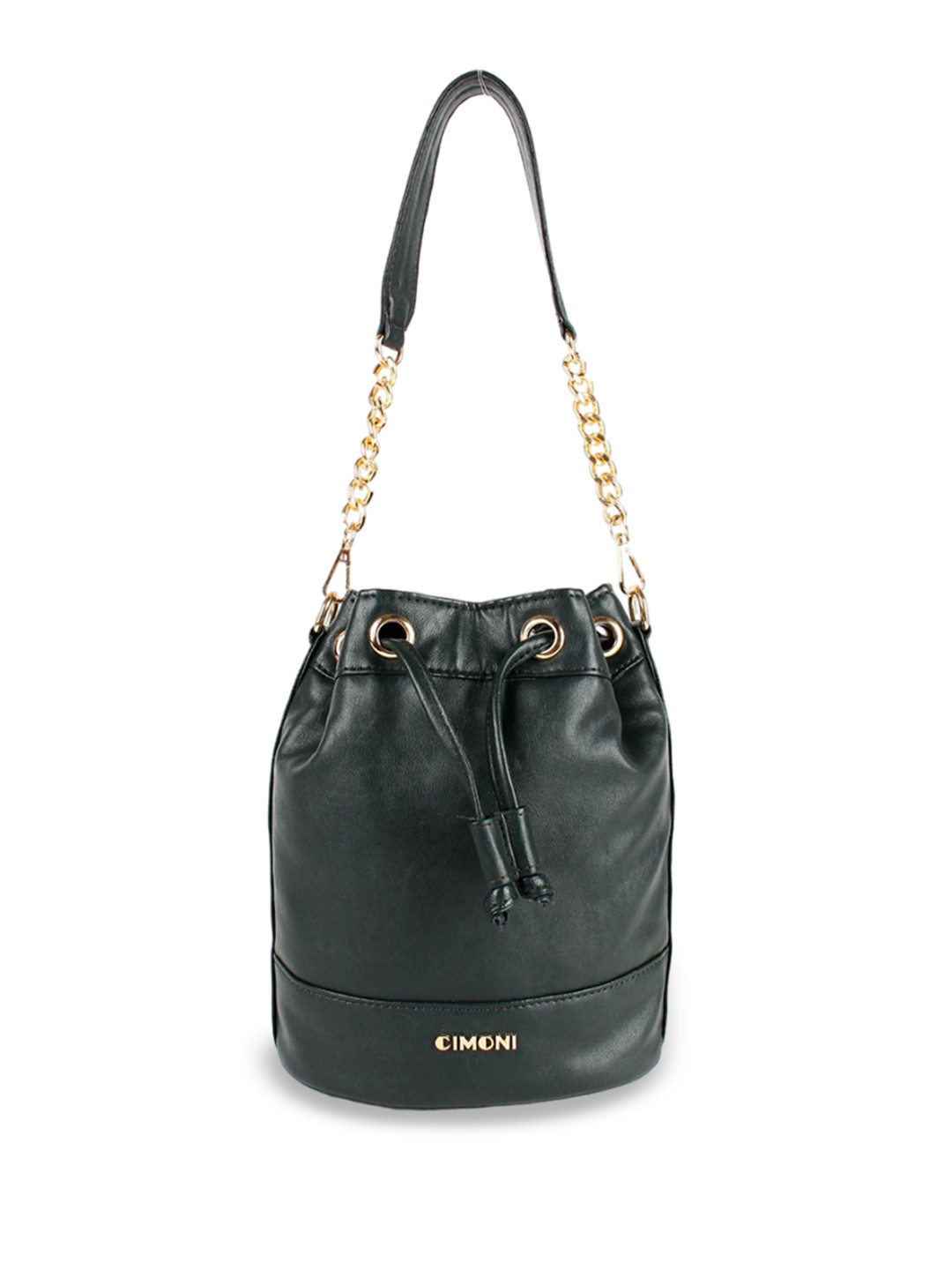 

CIMONI PU Bucket Handheld Bag, Green