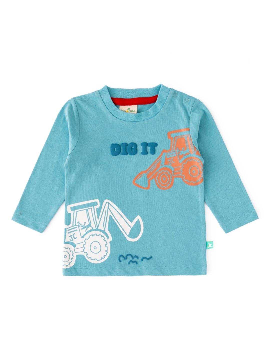 

JusCubs Boys Typography Printed Applique T-shirt, Blue