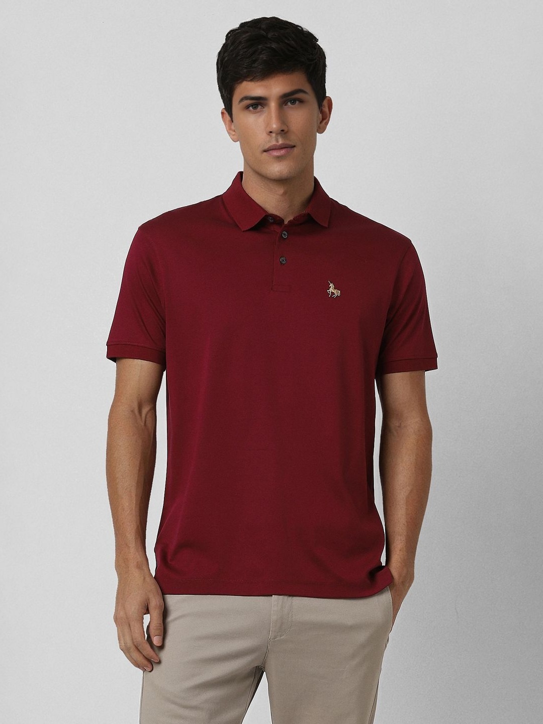 

Van Heusen Sport Men Polo Collar T-shirt, Maroon