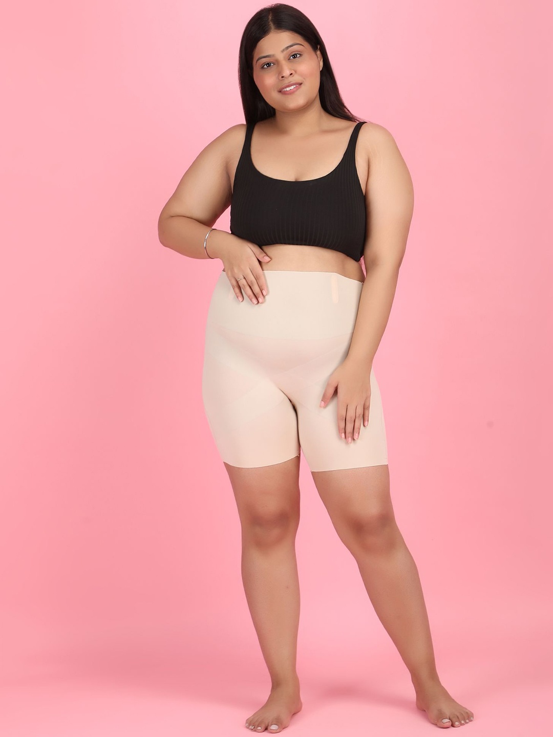 

Klassik Women Mid-Rise Tummy & Thigh Shapewear, Beige