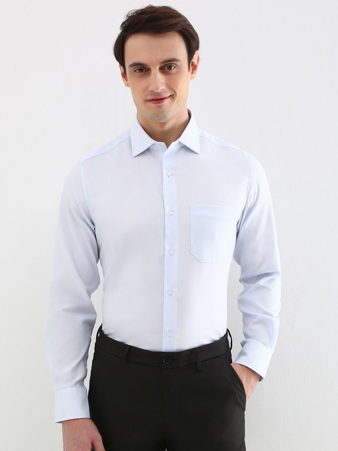 

Allen Solly Sport Men Opaque Printed Formal Shirt, Blue
