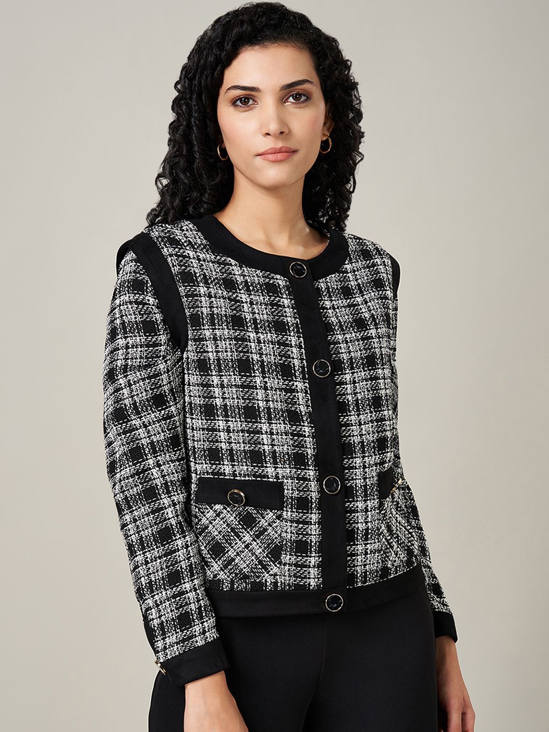 

Annabelle by Pantaloons Women Tailored Jacket, Black