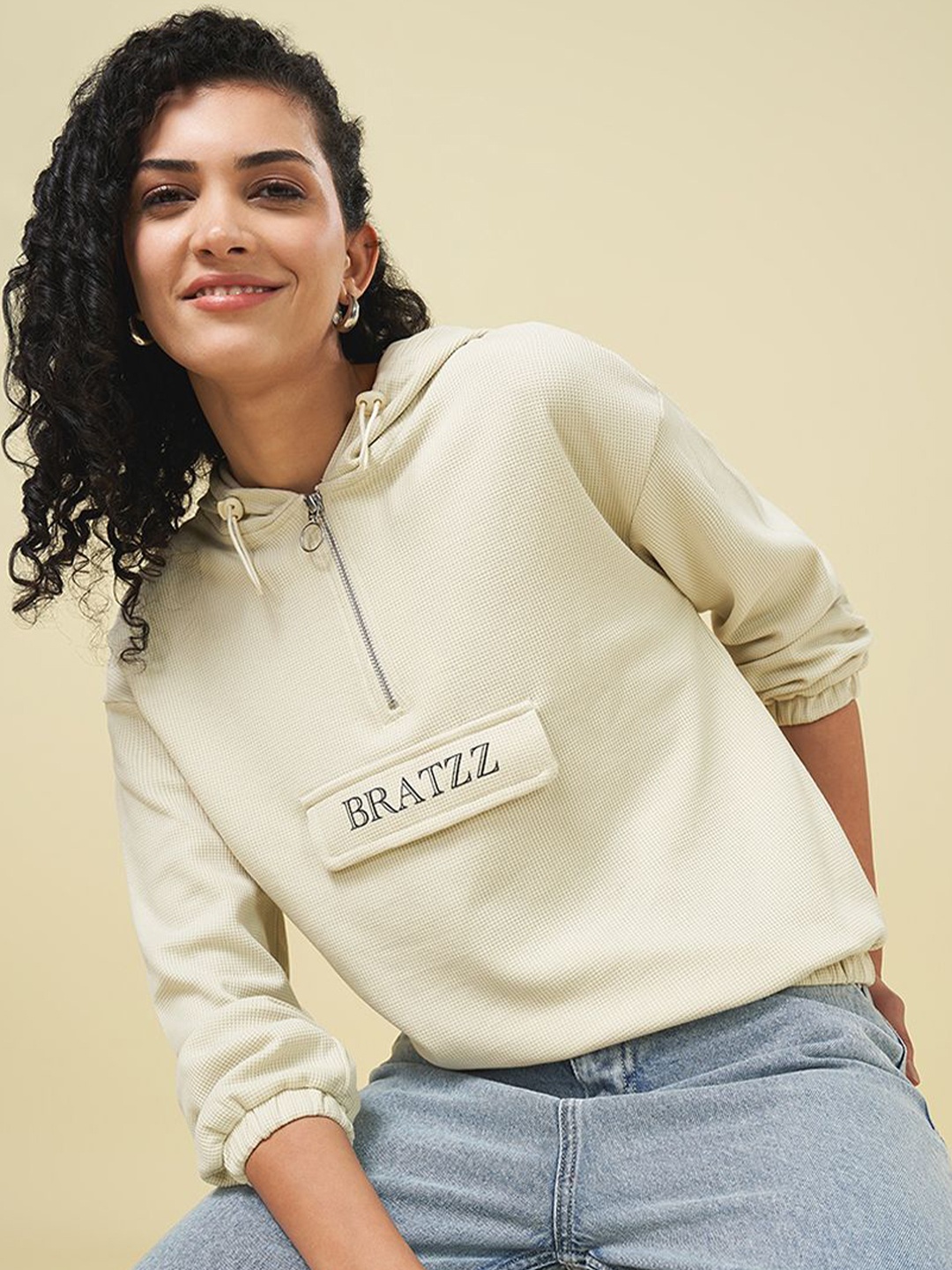 

People Women Hooded Sweatshirt, Off white