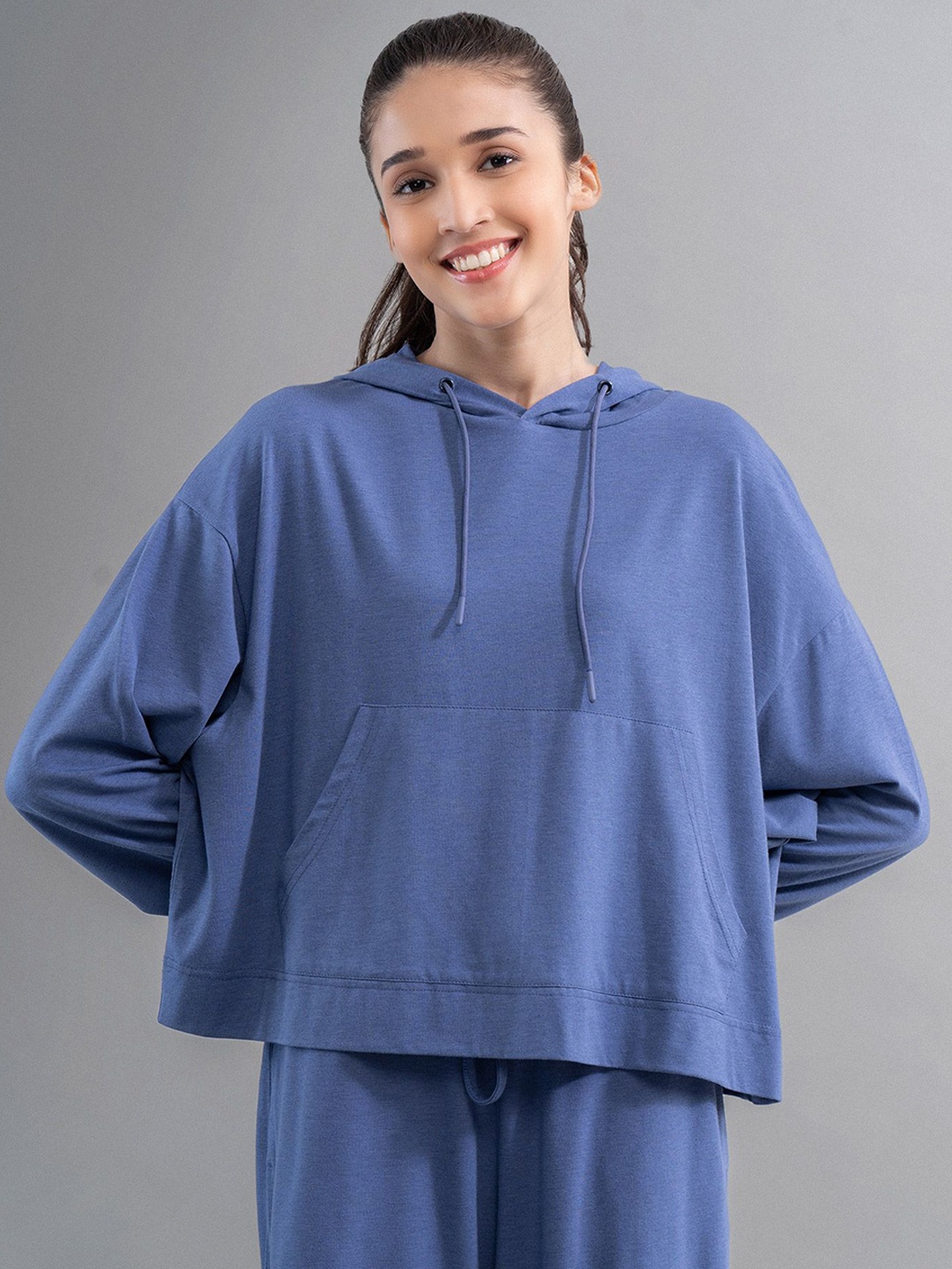 

necesera Women Hooded Sweatshirt, Blue