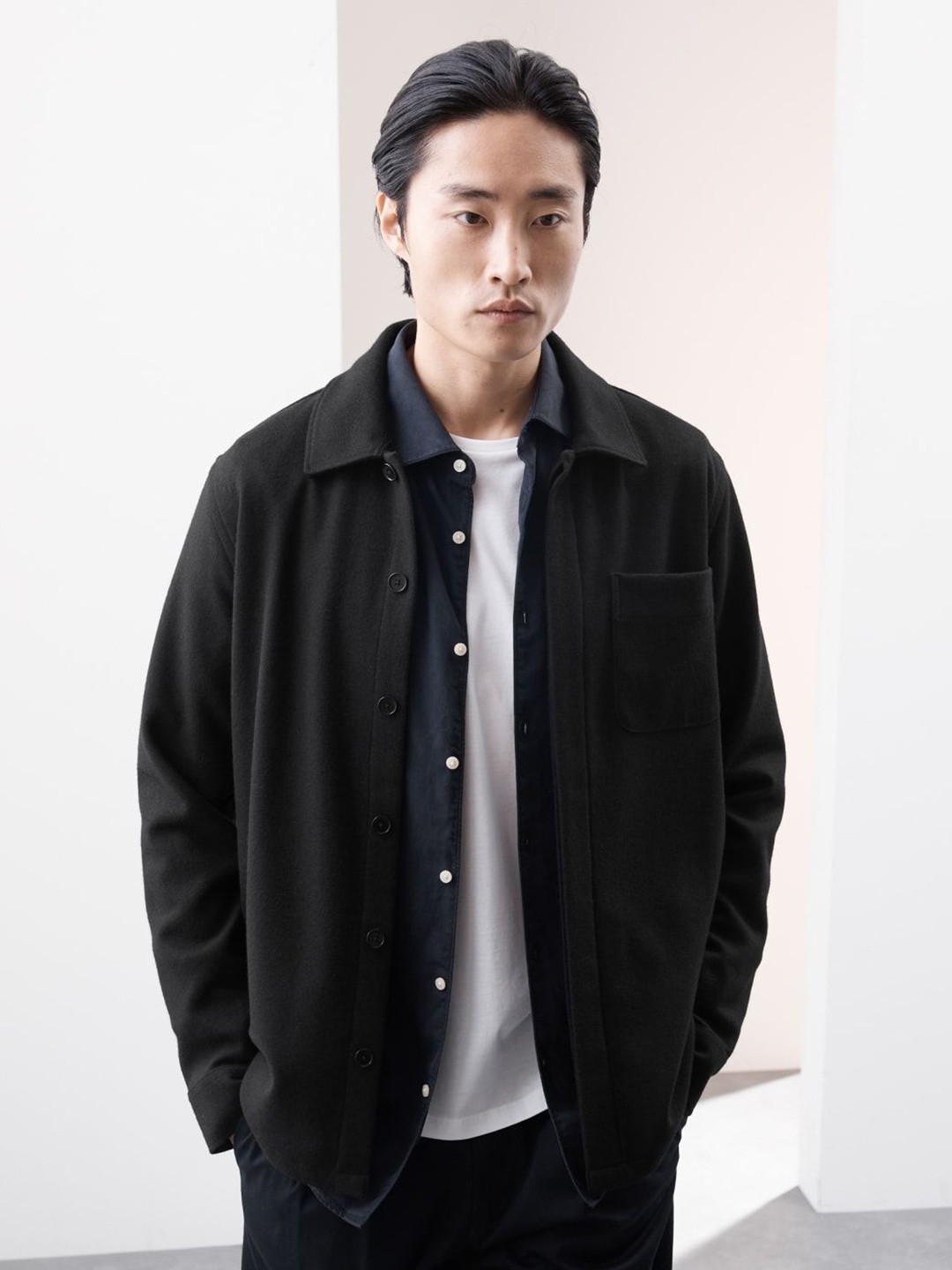 

Marks & Spencer Men Opaque Casual Shirt, Black