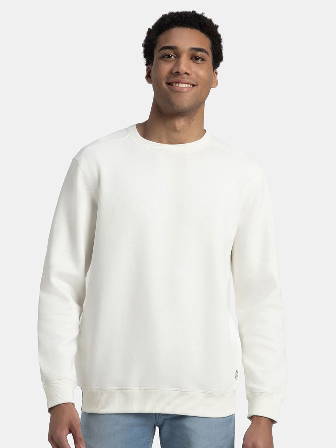 

Jockey Super Combed Cotton Rich Fleece Sweatshirt with StayWarm Technology - US92, Cream