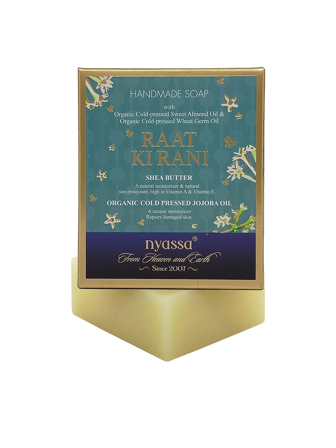 

Nyassa Raat Ki Raani Soap With Shea Butter & Jojoba - 150 g, White