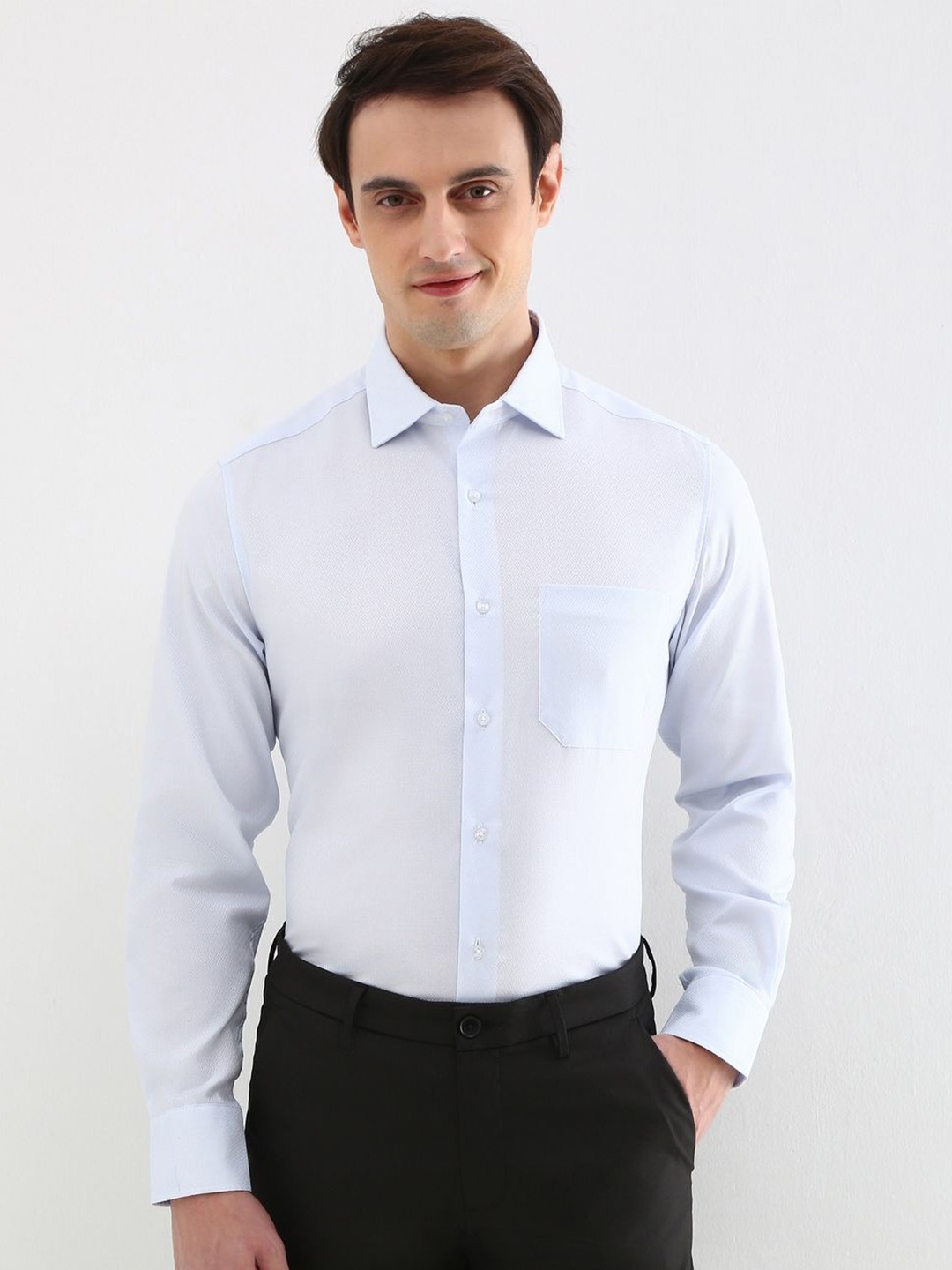 

Allen Solly Sport Men Opaque Printed Formal Shirt, Blue