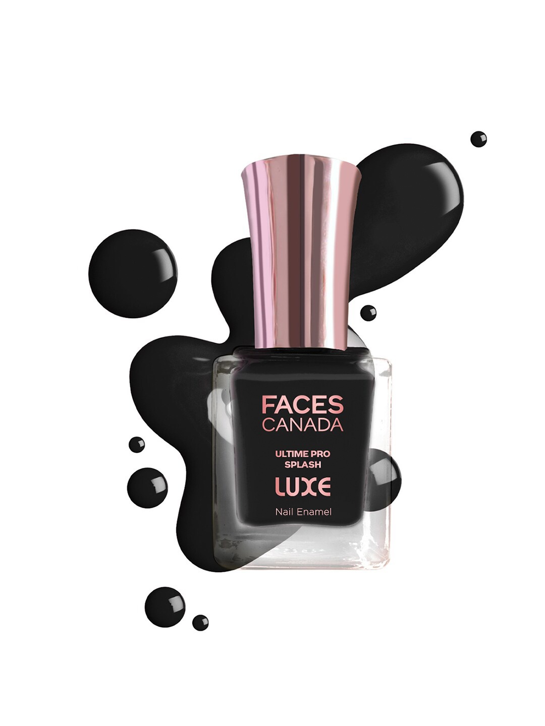 

FACES CANADA Ultime Pro Splash Luxe Quick-Dry Nail Enamel 12ml - Charcoal L25, Black