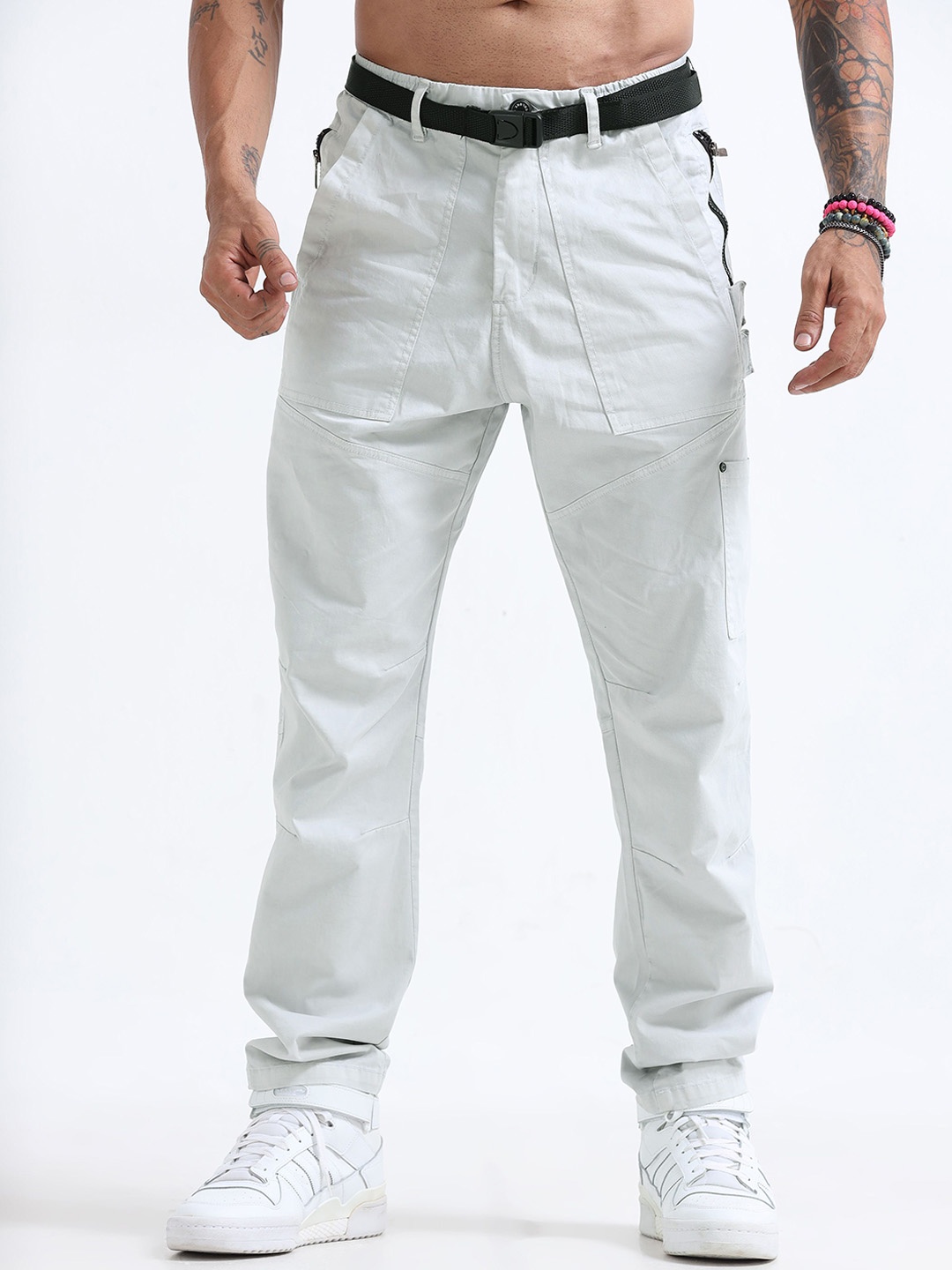 

Italian Colony Men's ZipCore Utility Jogger Fit Pants, White