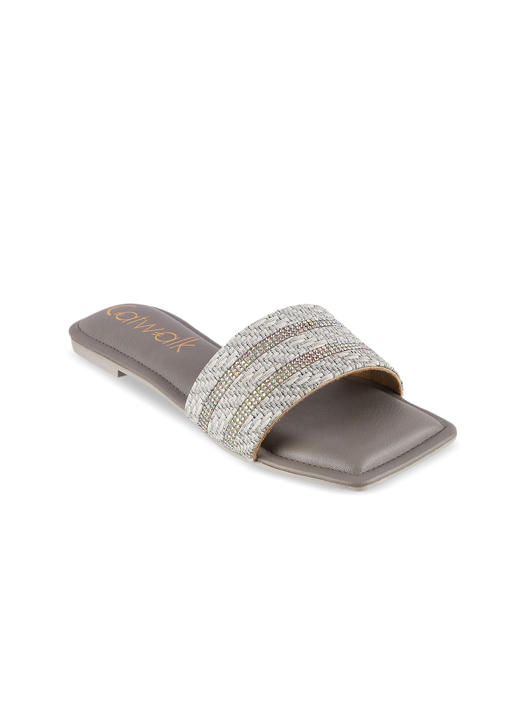 

Catwalk Women Embellished Open Toe Flats, Grey