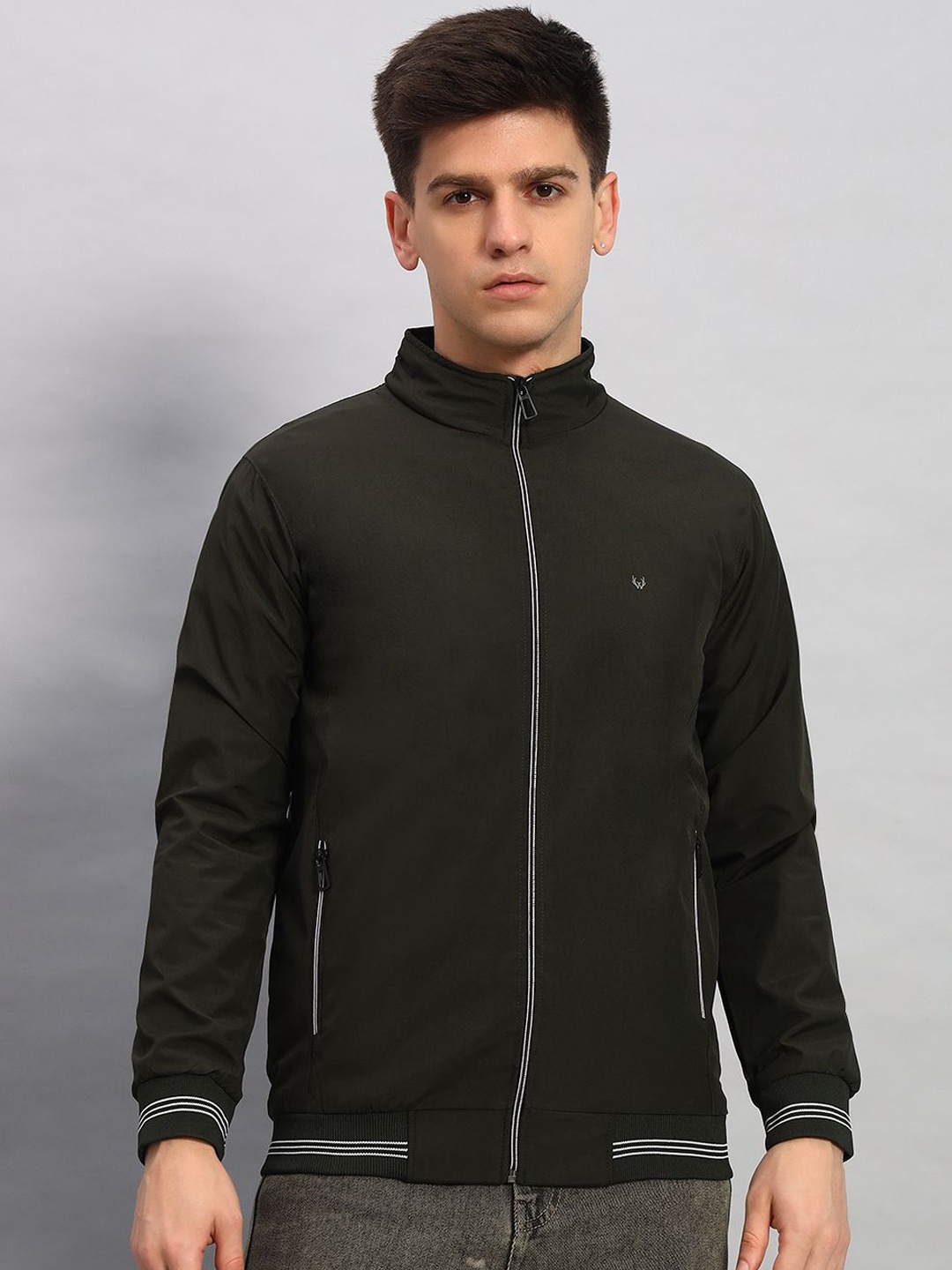 

WILD WEST Men Outdoor Biker Jacket, Olive