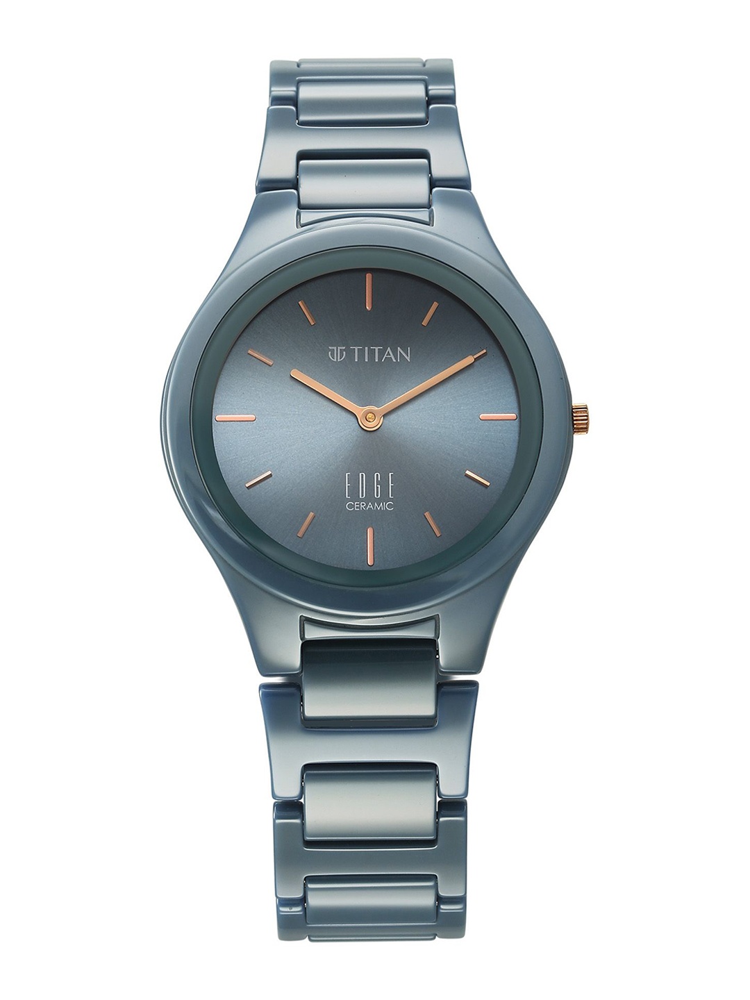 

Titan Women Dial & Ceramic Bracelet Style Straps Analogue Watch 2653QC07, Grey