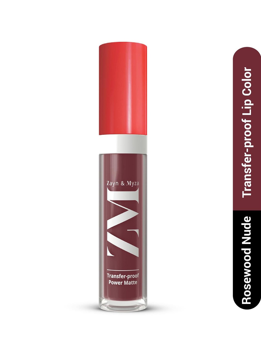 

ZM Zayn & Myza Transfer Proof Long Lasting Power Matte Lip Color - 6 ml - Rosewood Nude