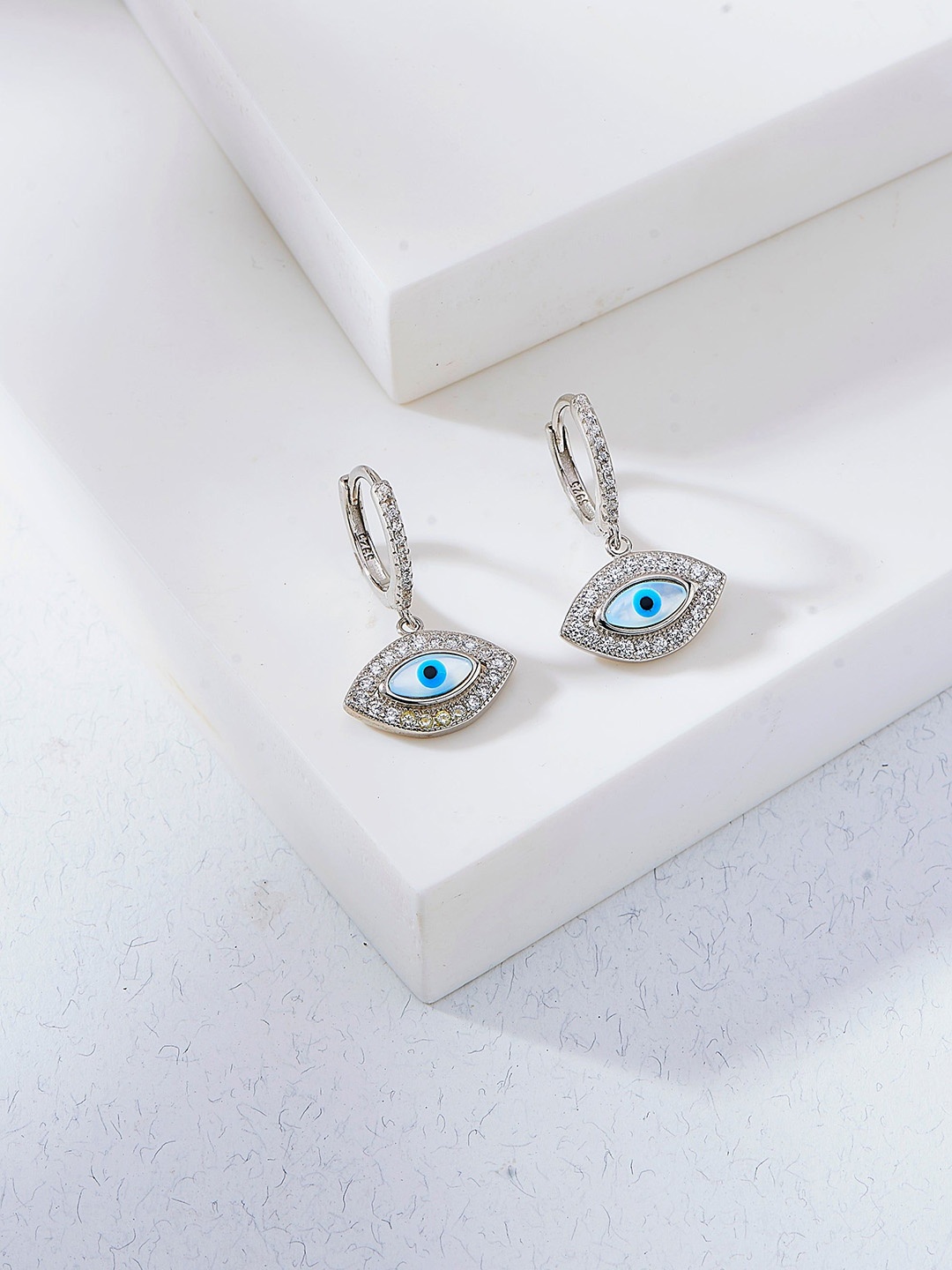 

Nipura Contemporary Drop Earrings, White