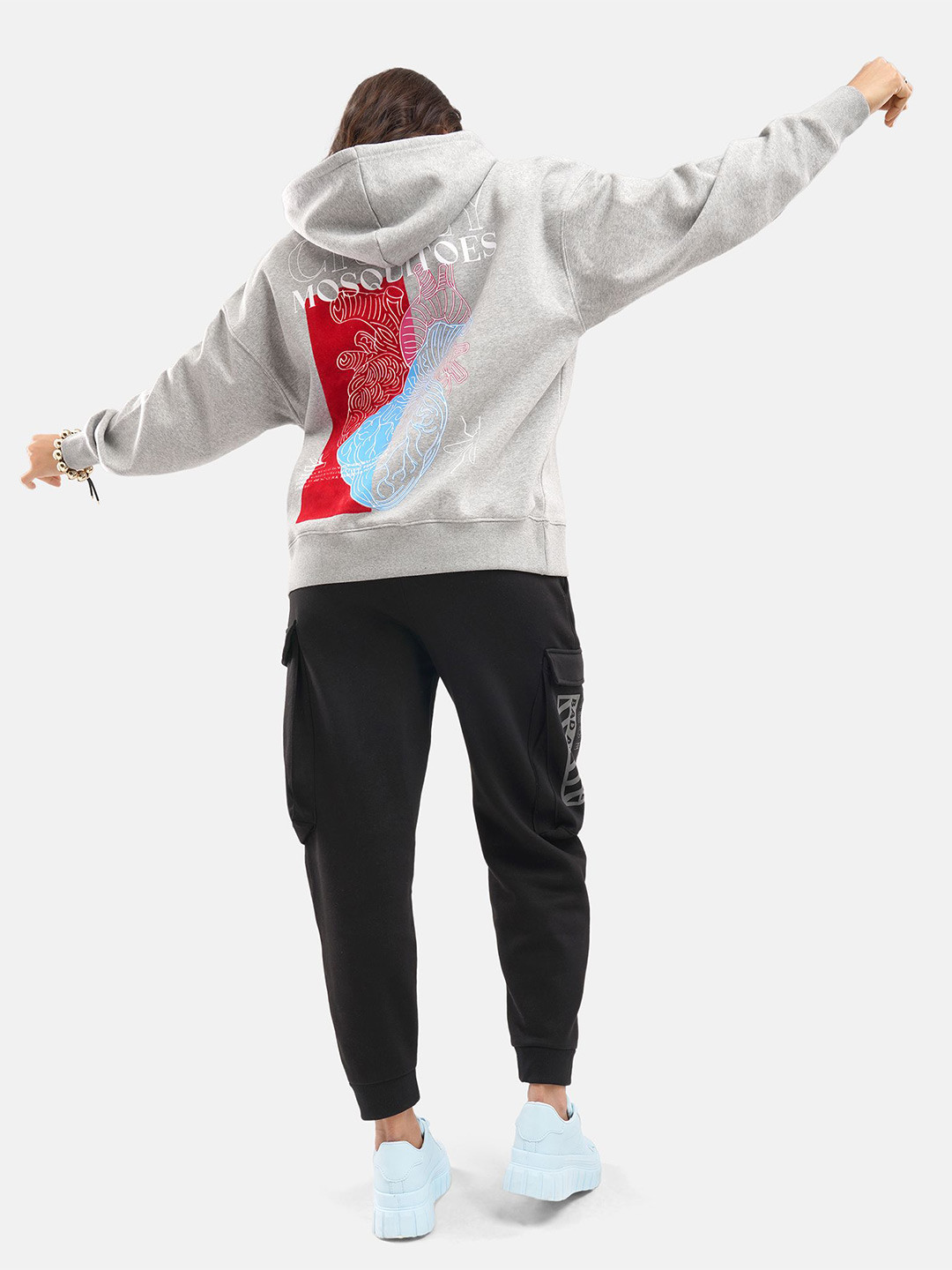 

Crazy Mosquitoes Women Long Sleeves Sweatshirt, Grey