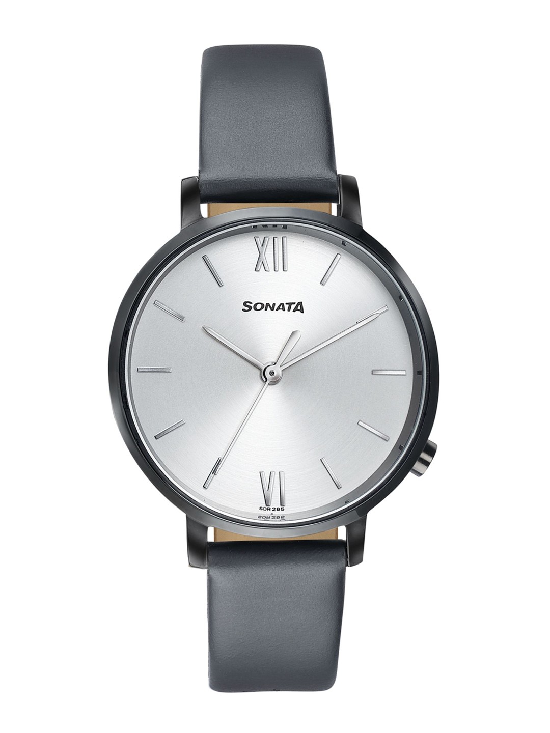 

Sonata Women Brass Printed Dial & Leather Bracelet Style Straps Analogue Watch 87045NL01W, Blue