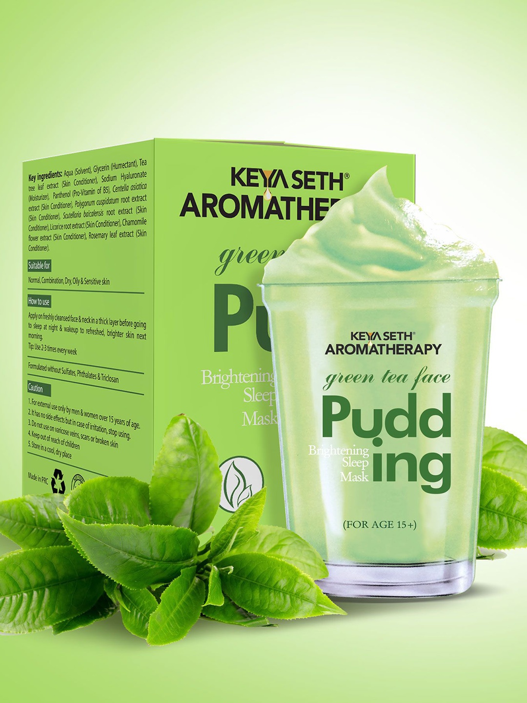 

KEYA SETH Green Tea Face Pudding Brightening Sleeping Mask - 100 g