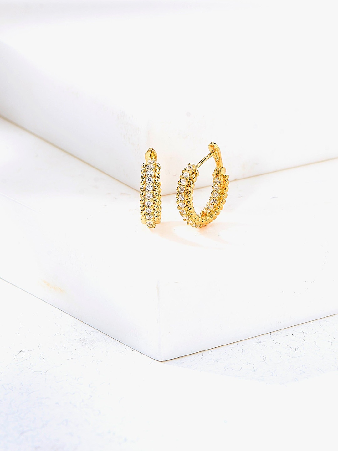 

Nipura Contemporary Hoop Earrings, Gold