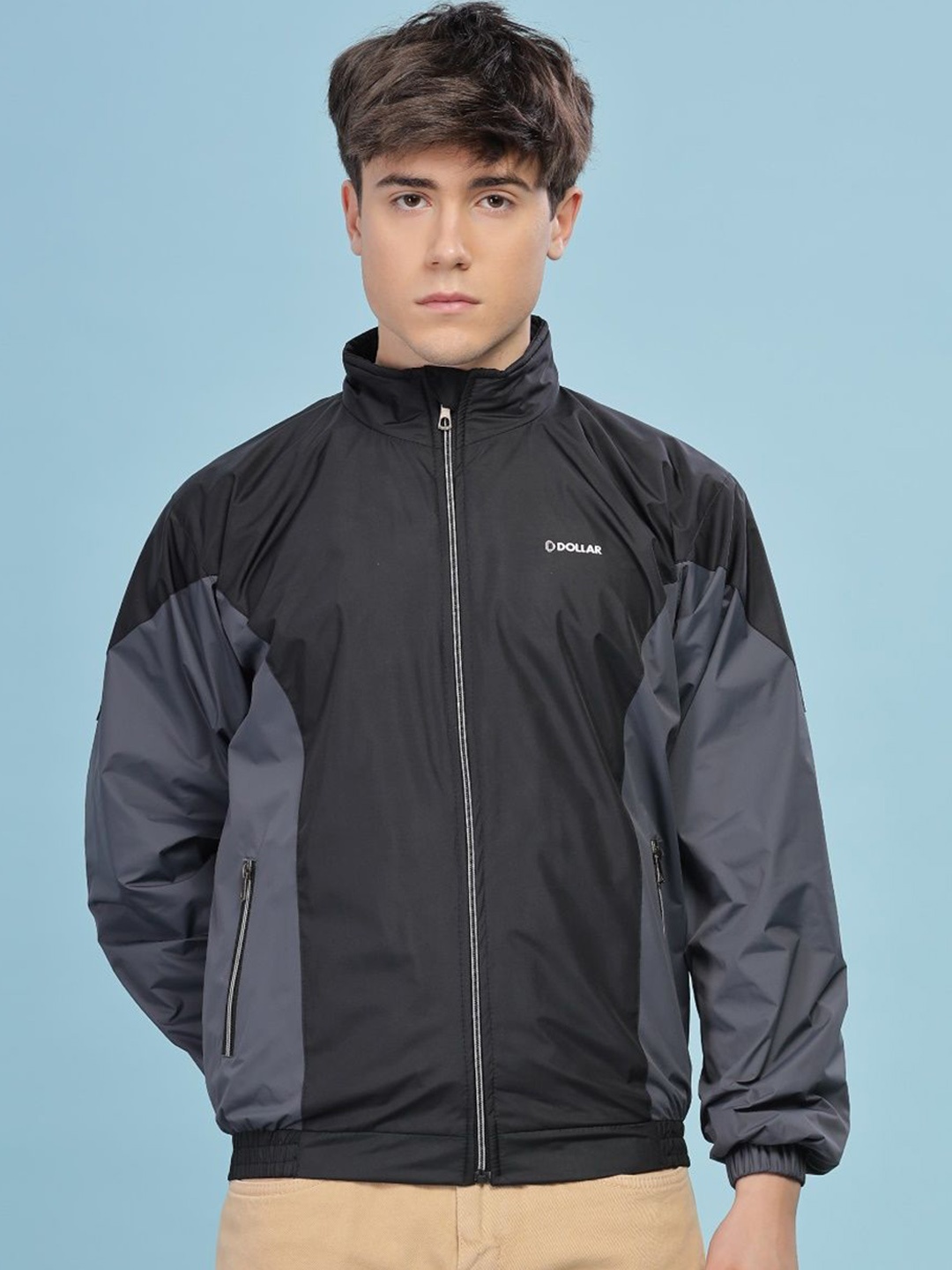 

Dollar Men Colourblocked Water Resistant Running Biker Jacket, Multi