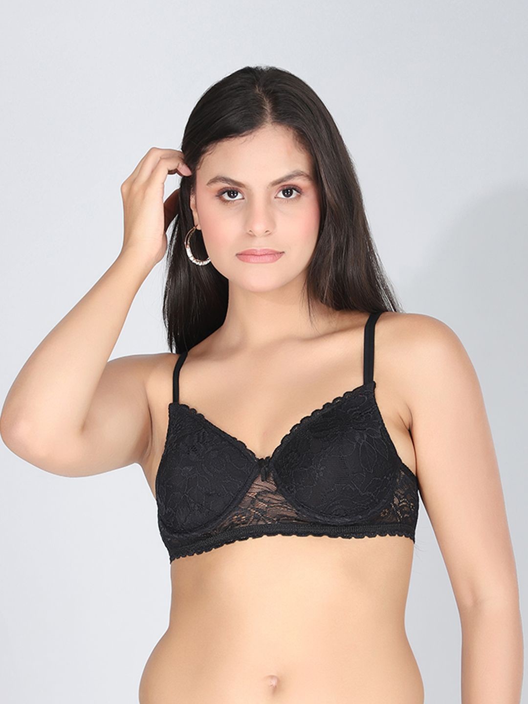 

StyFun Full Coverage Underwired Lightly Padded Everyday Bra, Black