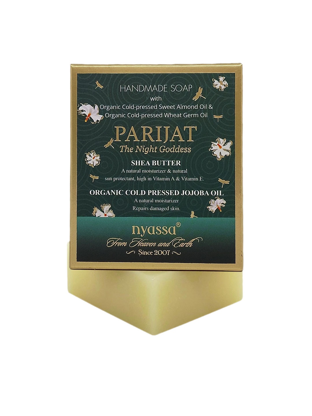 

Nyassa Parijat The Night Goddess Soap With Shea Butter & Cold Pressed Jojoba Oil - 150 g, White