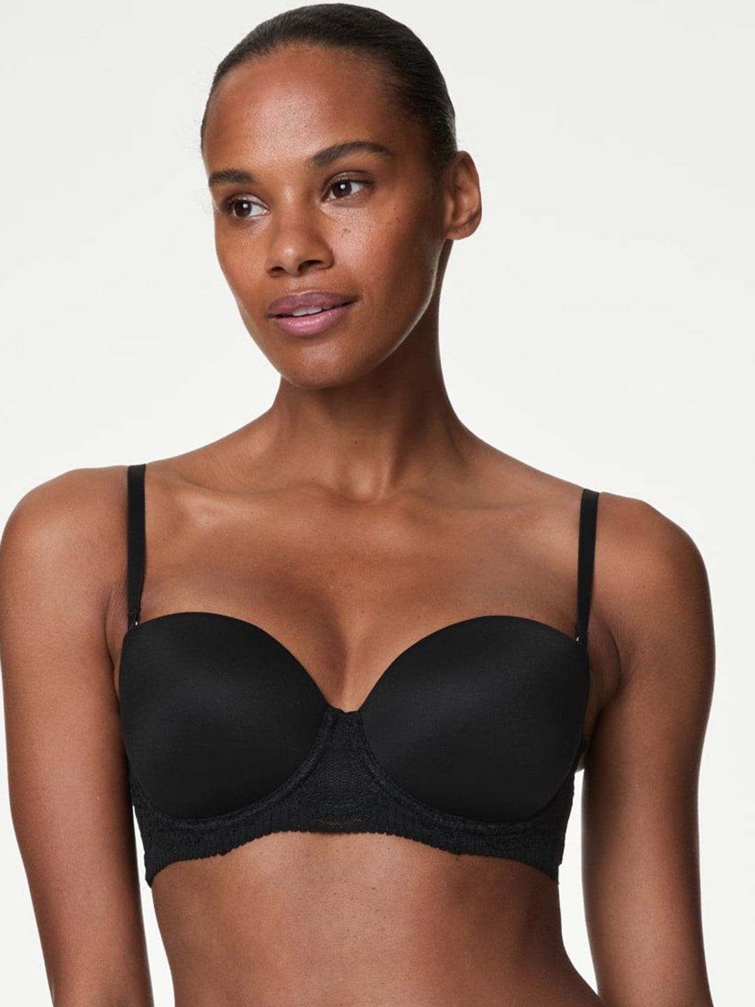 

Marks & Spencer Medium Coverage Underwired Heavily Padded Everyday Bra, Black