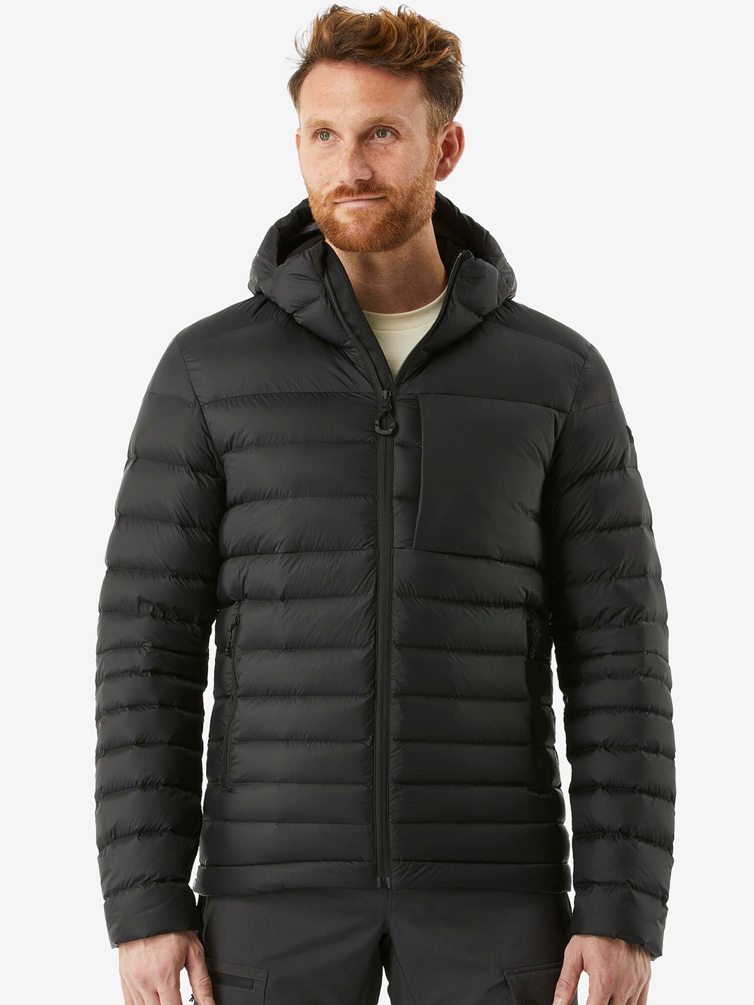 

FORCLAZ By Decathlon Hooded Sports Jacket, Black