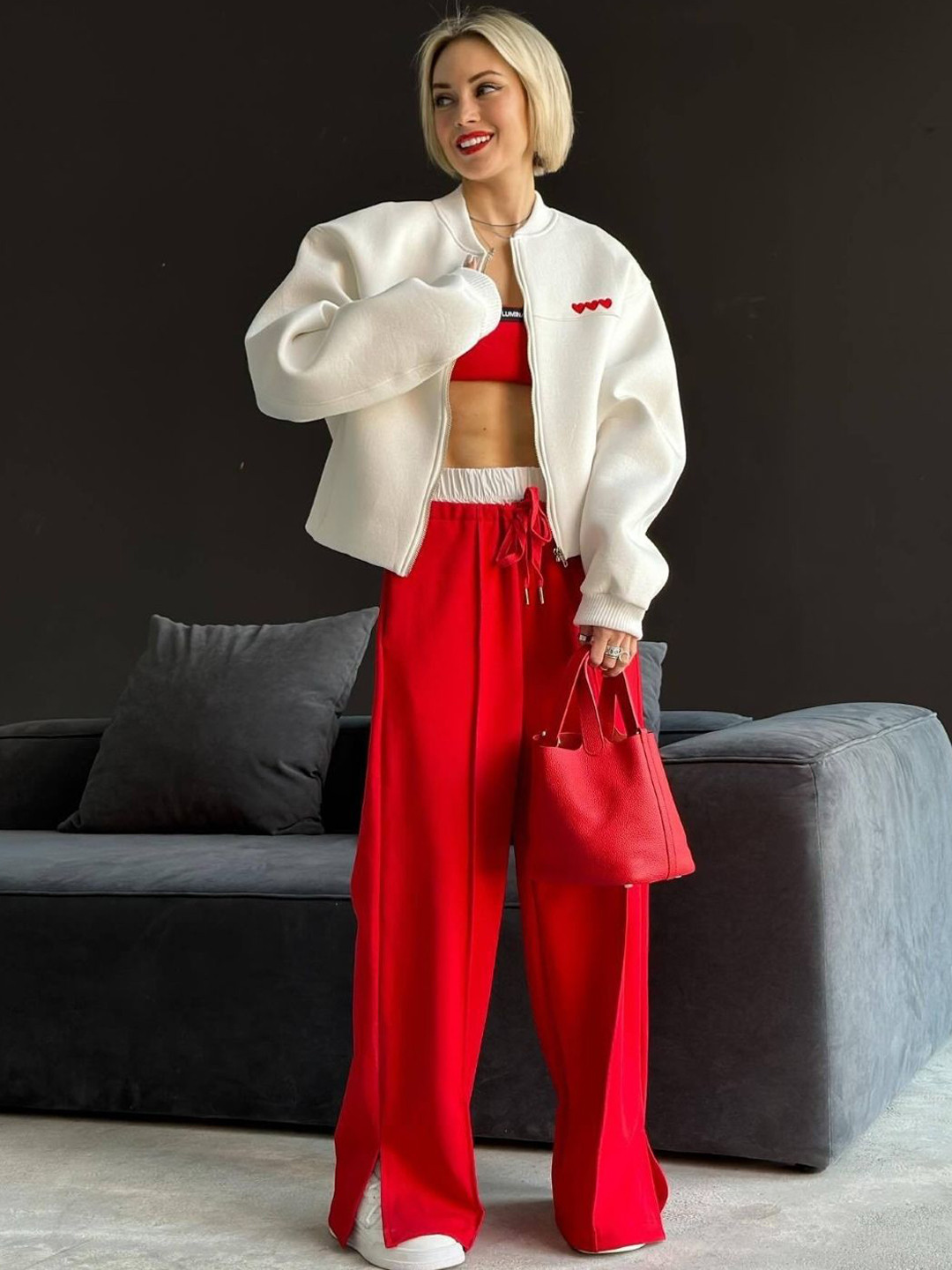 

HERE&NOW Women Open Front Jacket, White